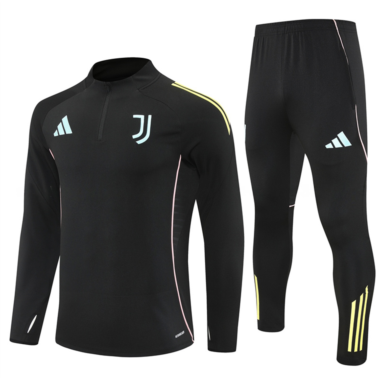 Juventus 25-26 Long Sleeve Training Set - Black Top and Black Pants - ManixJersey