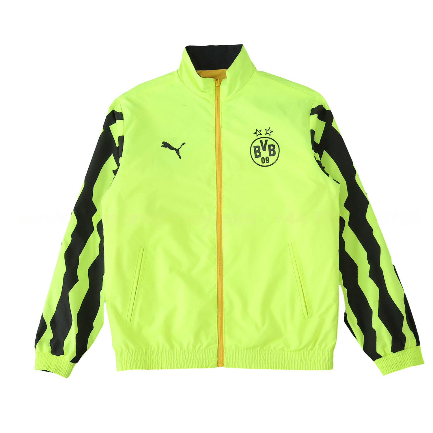 Dortmund 25-26 Double Sided Reversible Windbreaker - Green & Yellow - ManixJersey
