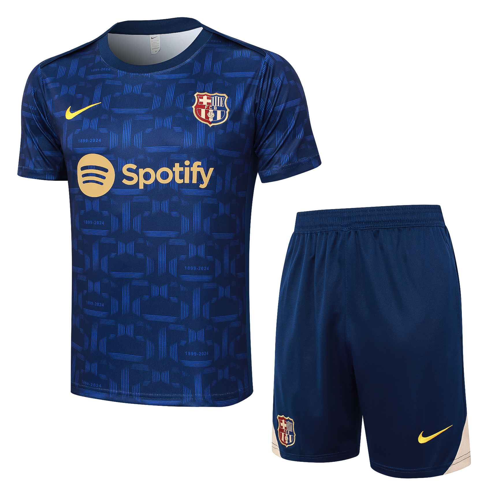 Barcelona 24-25 Short-Sleeve Training Set - Royal Blue Top & Shorts - ManixJersey