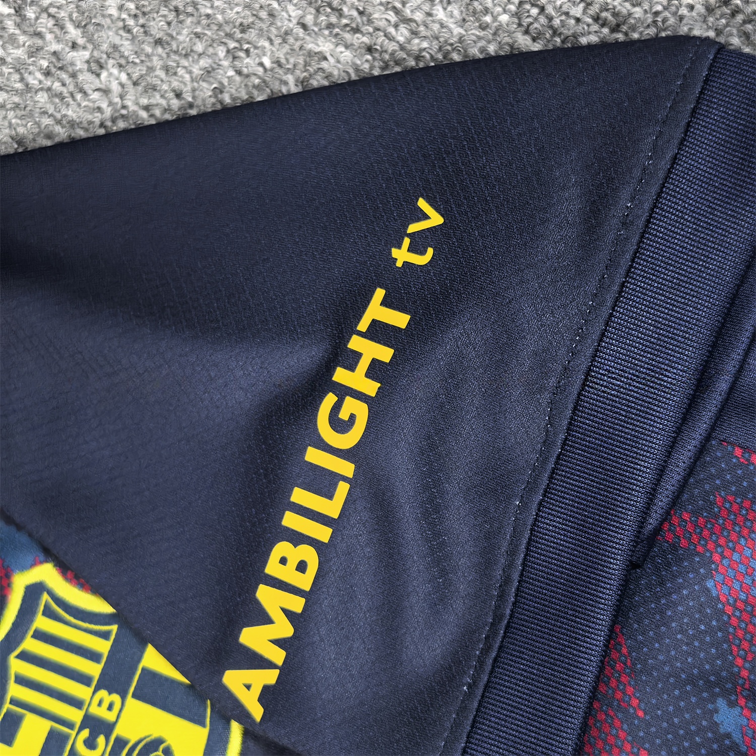 Barcelona 25-26 Deep Blue Training Jersey with Red and Blue Tree Pattern - Fans Version - ManixJersey