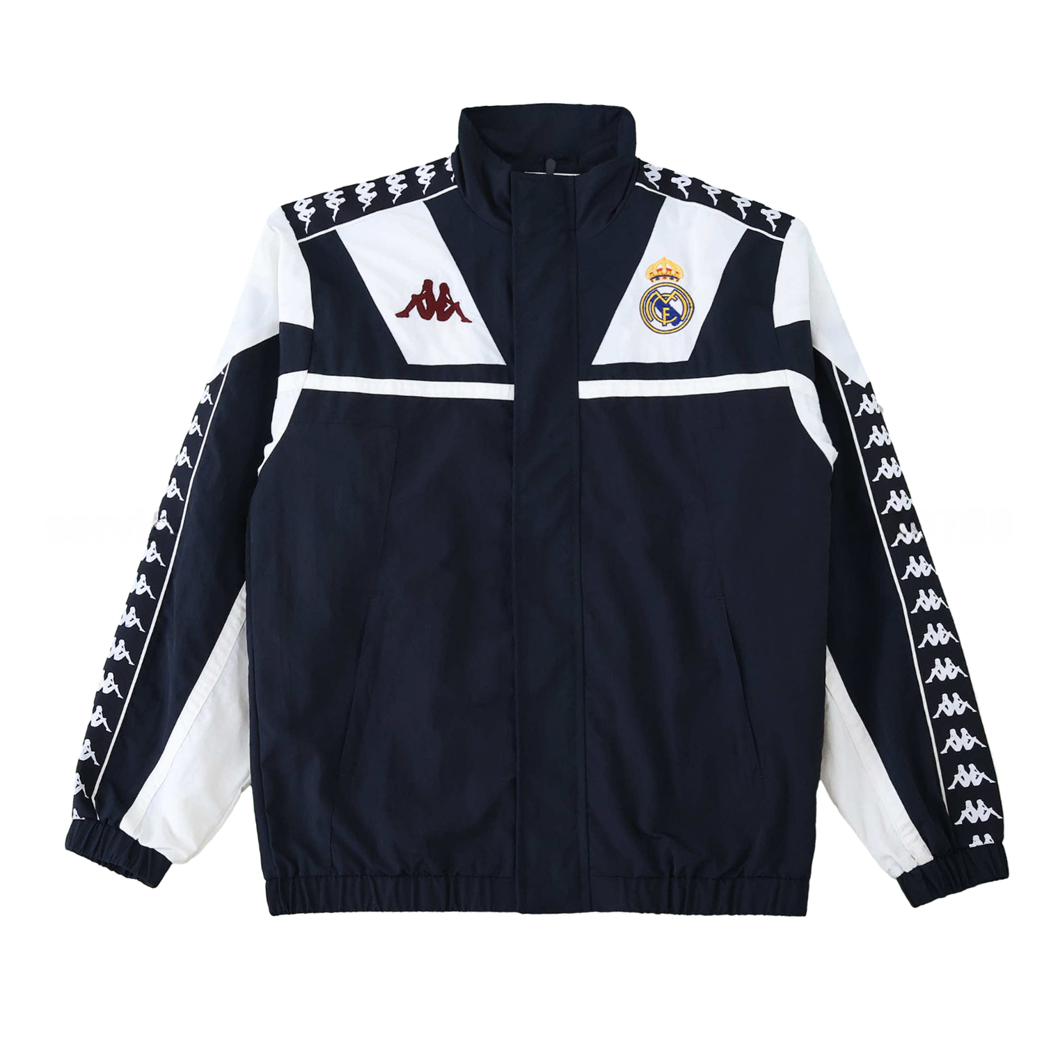 Real Madrid 25-26 Throwback Windbreaker Jacket - Black - ManixJersey