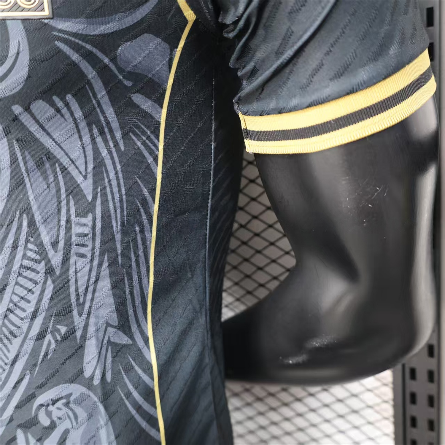 Mexico 25-26 Grey Eagle Sketch Black Gold Special Jersey - Player Version - ManixJersey