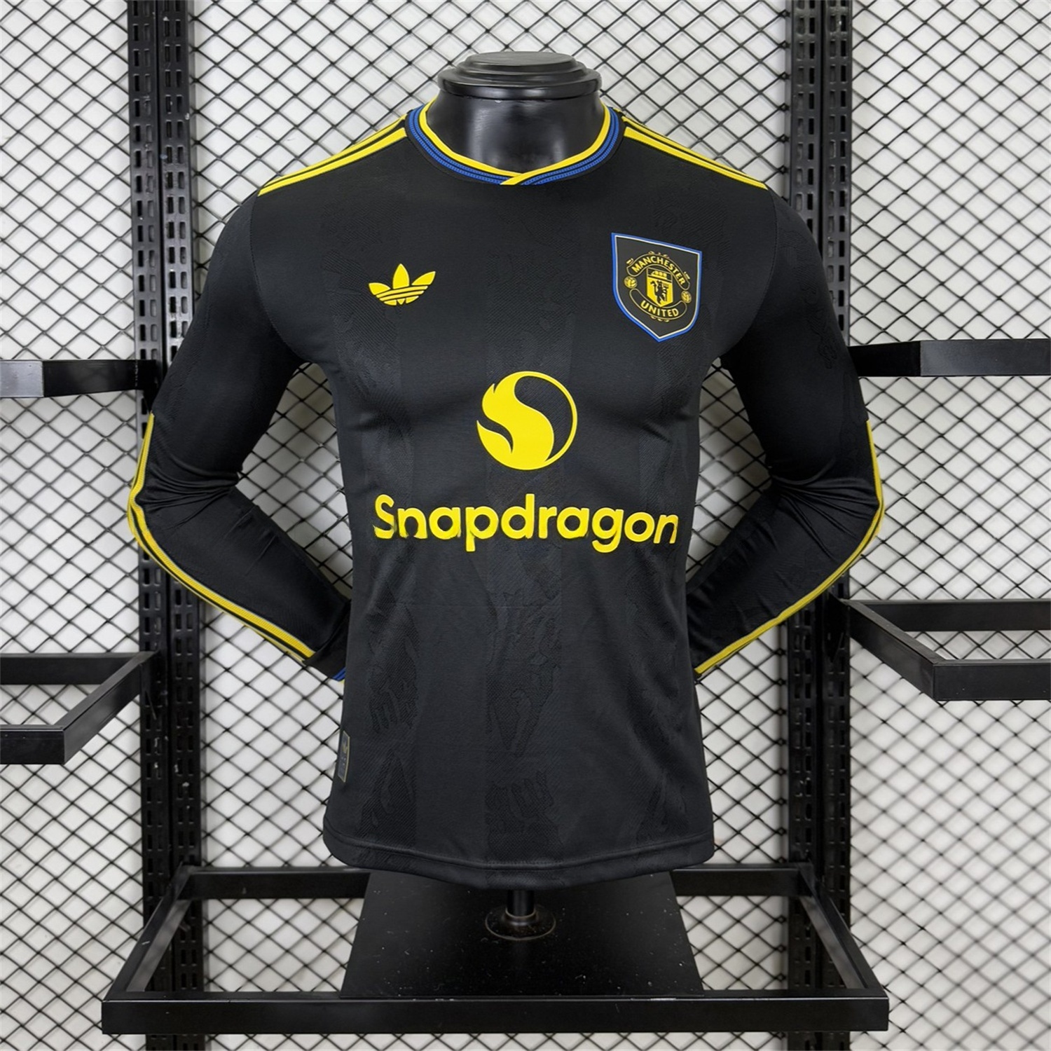 Manchester United 25-26 Third Black Long Sleeves Jersey - Player Version - ManixJersey