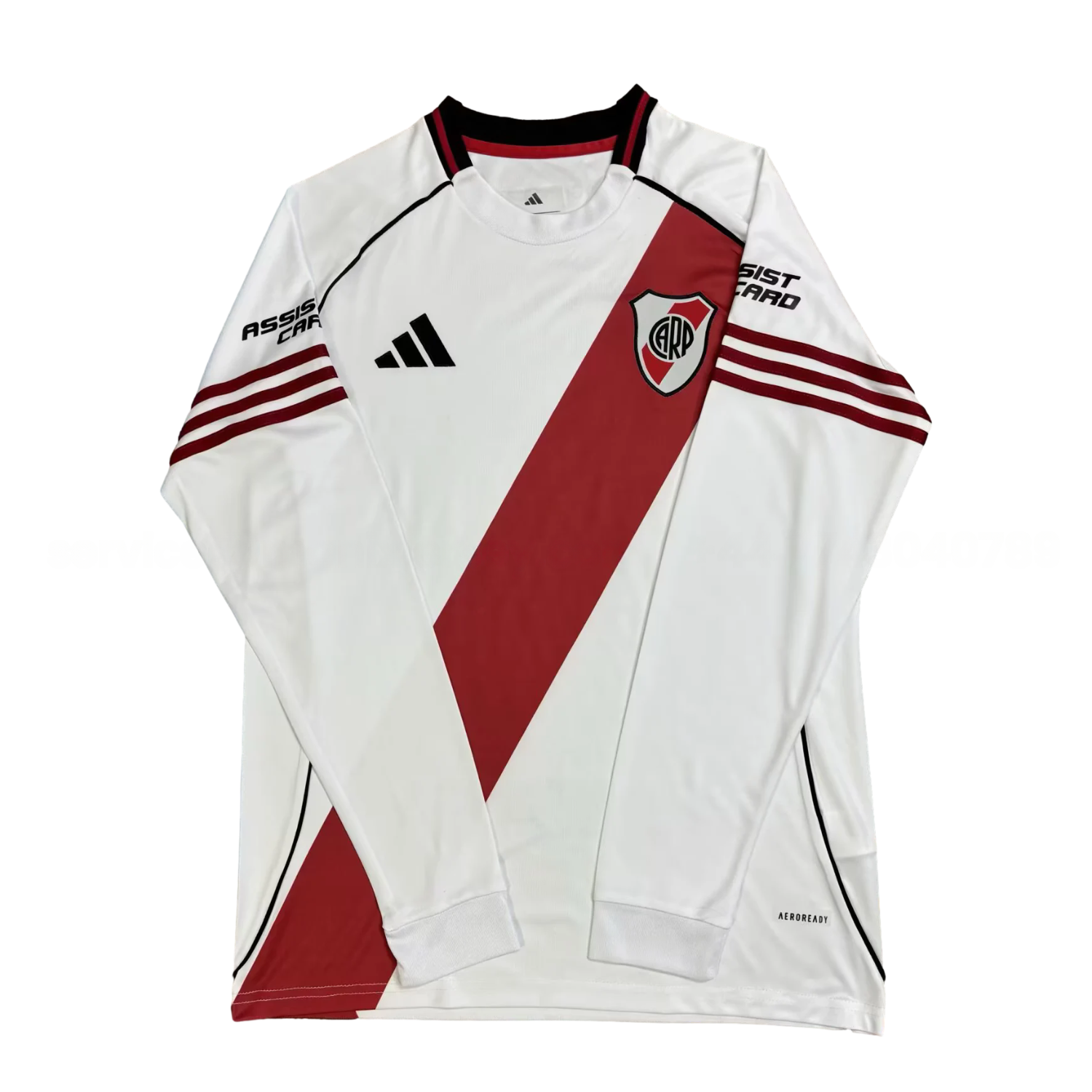 River Plate 25-26 Home Unsponsored Long Sleeves Jersey - Fans Version - ManixJersey