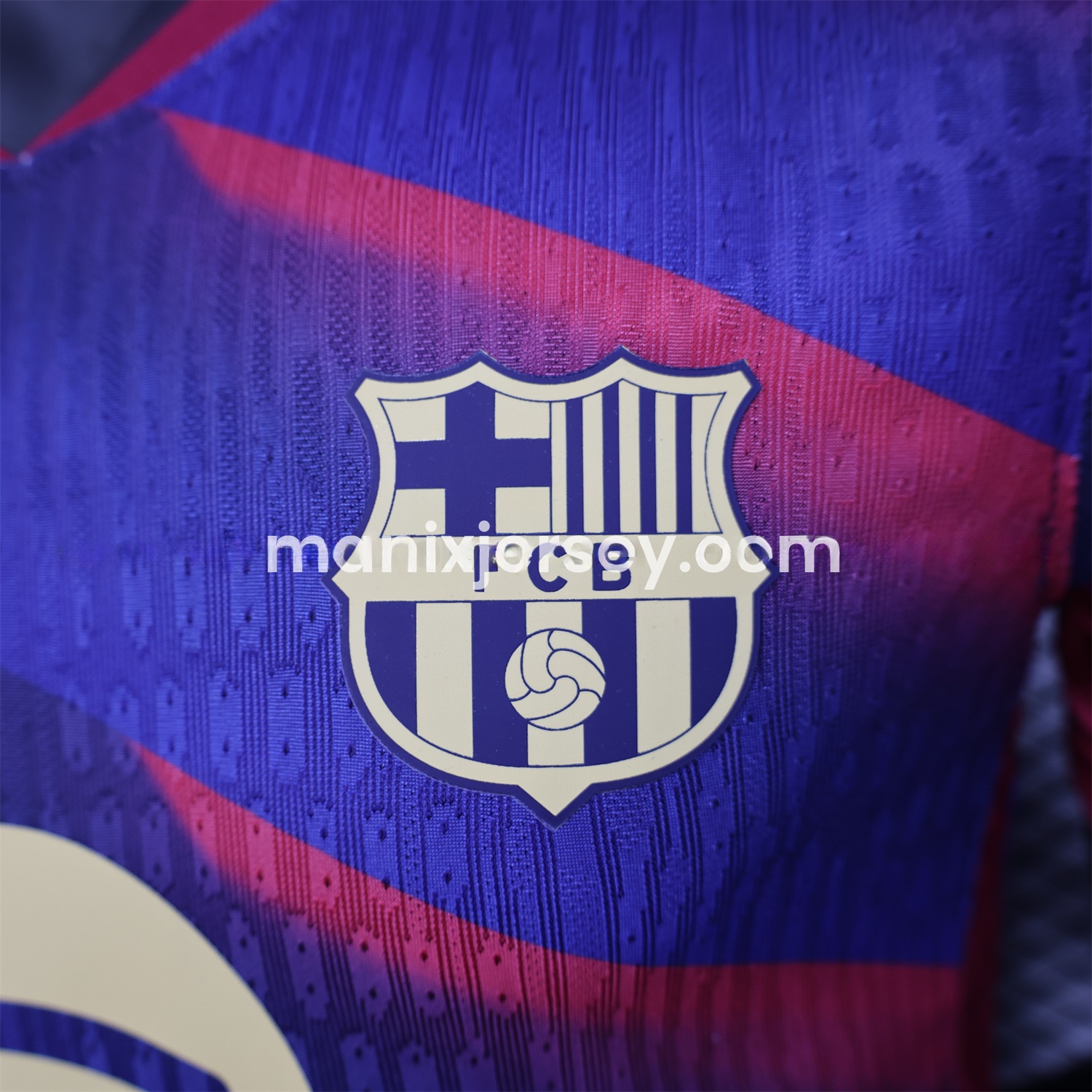 Barcelona 25-26 Red Diagonal Special Blue Jersey - Player Version - ManixJersey