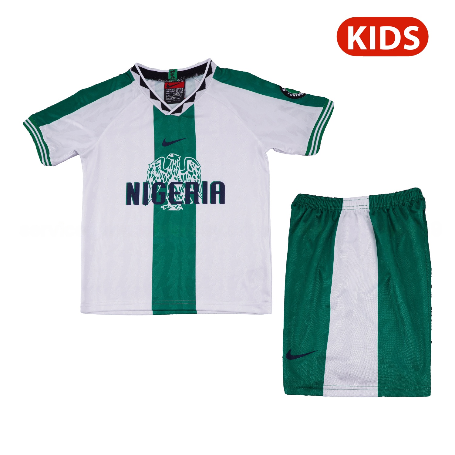 Retro Nigeria 1996 Away Kids Kit - ManixJersey