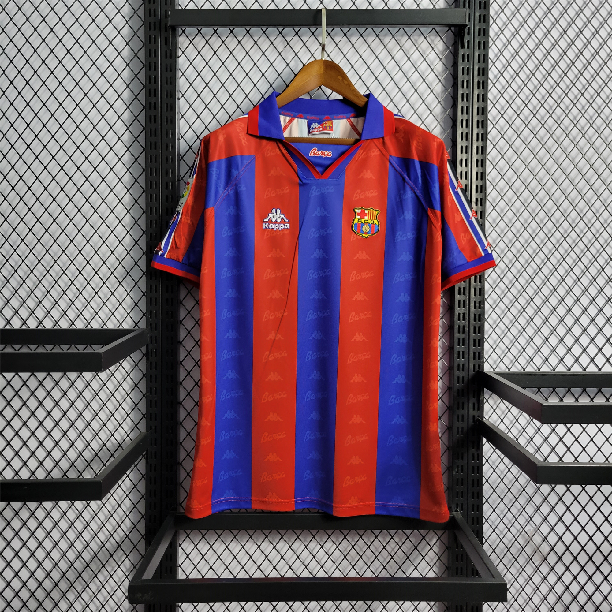 Retro Barcelona 96-97 Home Stadium Jersey - ManixJersey