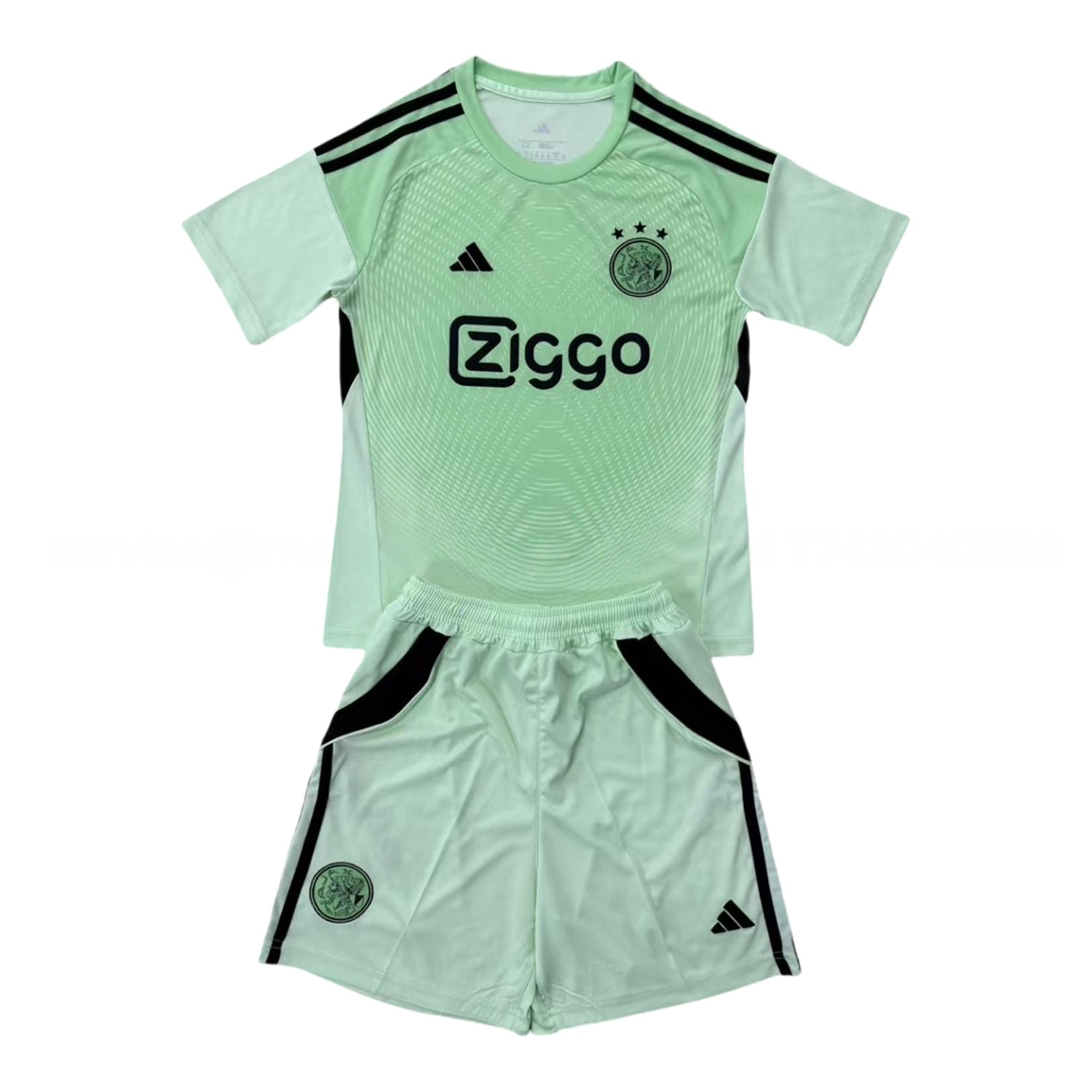 Ajax 25-26 Green Goalkeeper Men's Adult Jersey Set - Fans Version - ManixJersey