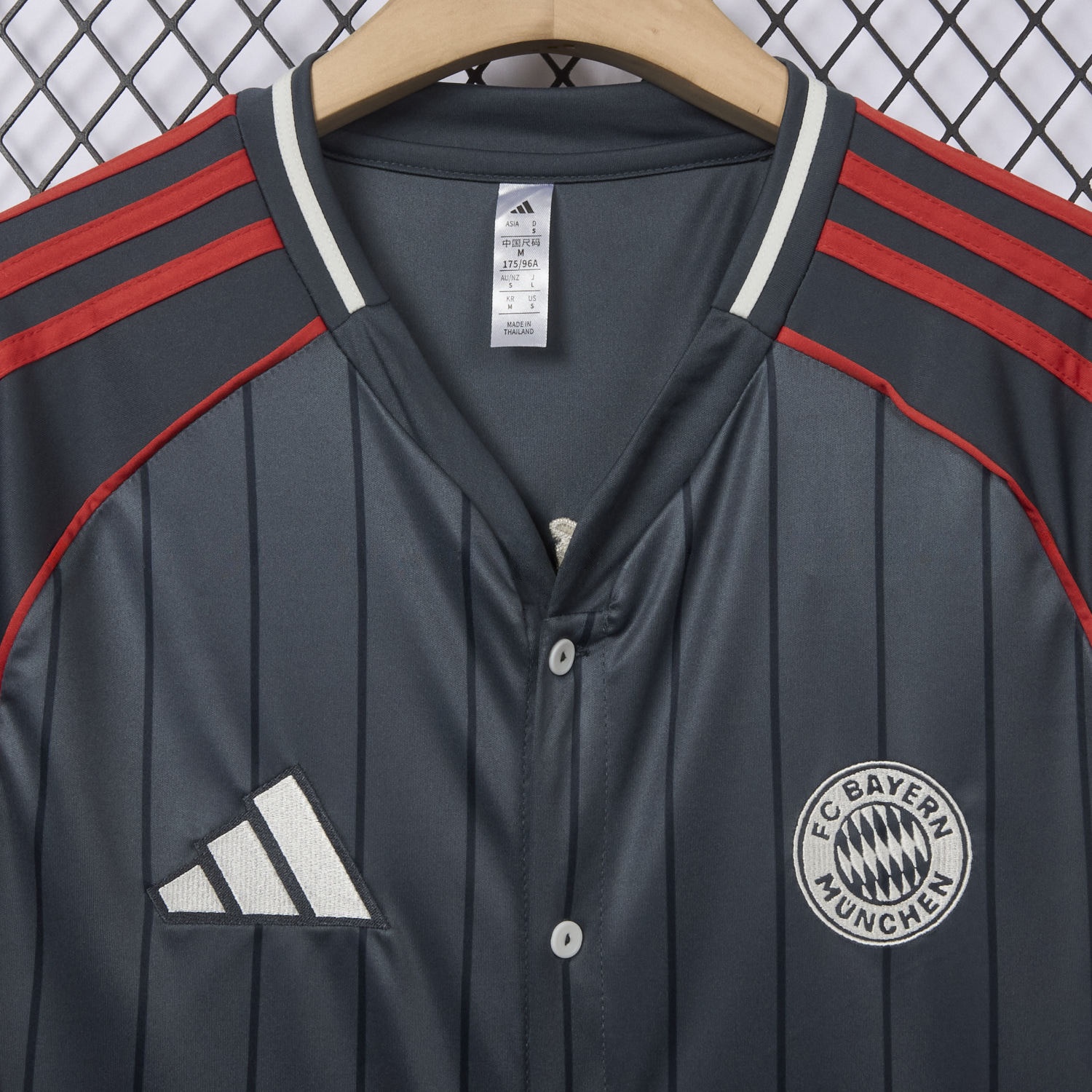 Bayern Munich 25-26 Deep Grey Baseball Jersey - ManixJersey