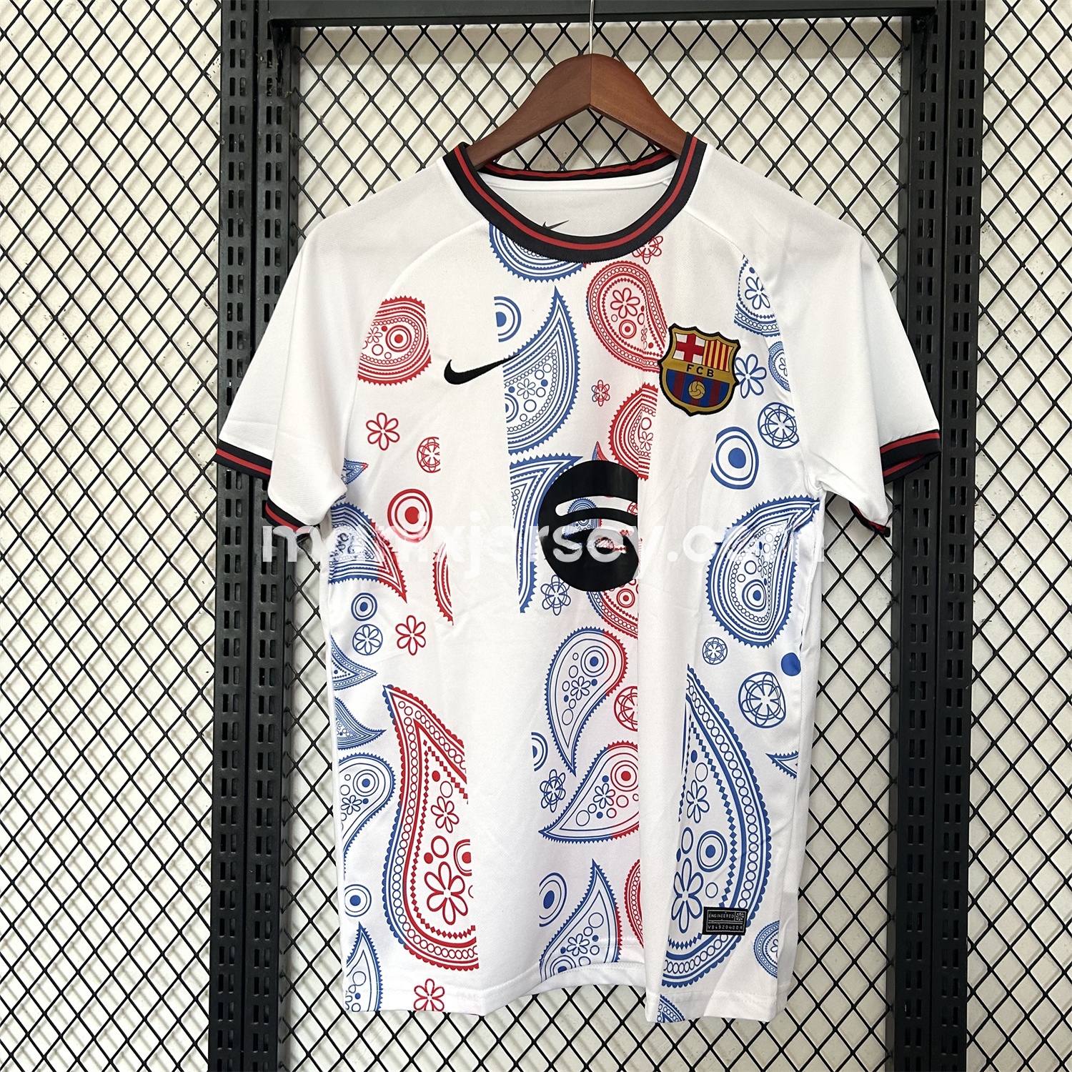 Barcelona 25-26 Paisley Patterns White Special Edition Jersey - Fans Version - ManixJersey