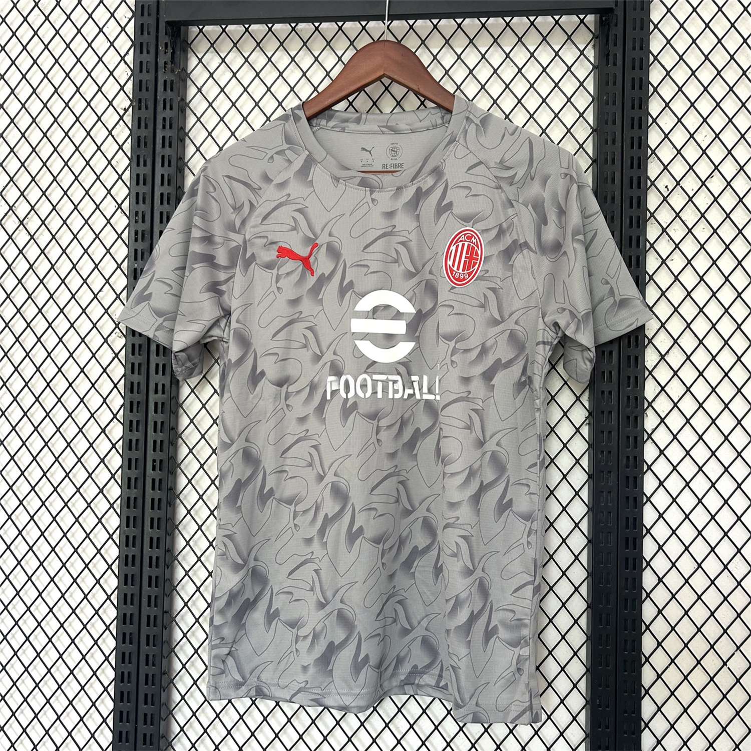 AC Milan 25-26 Grey Pre-Match Training Jersey - Fans Version - ManixJersey