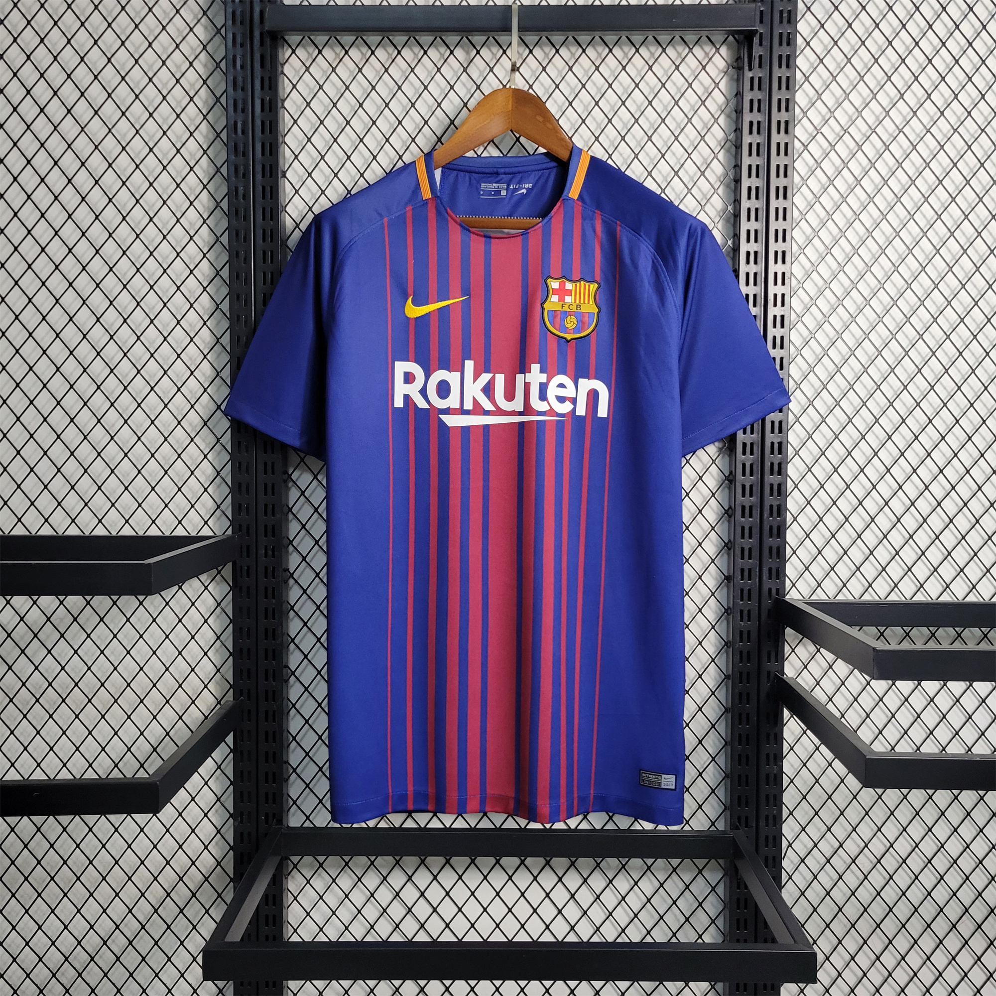 Retro Barcelona 17-18 Home Stadium Jersey - ManixJersey