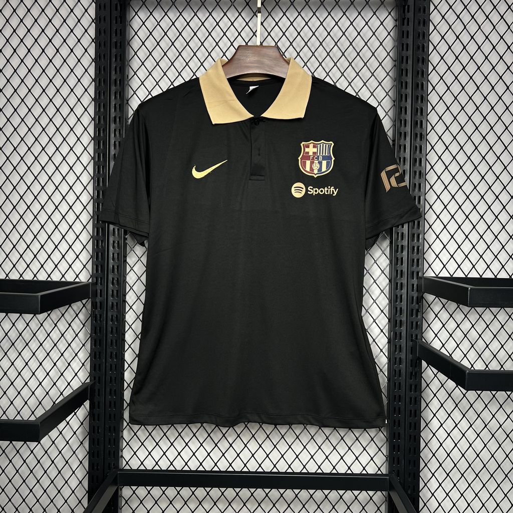 Barcelona 24-25 Black Gold Polo Shirt - Fans Version - ManixJersey