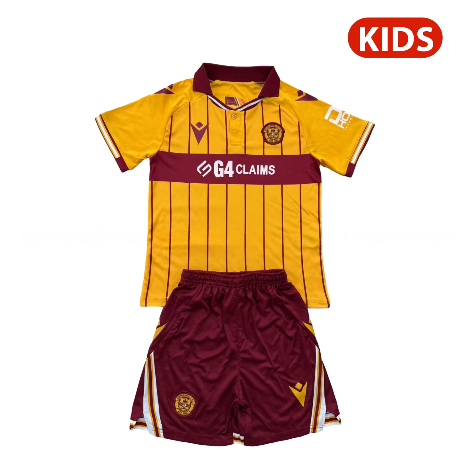 Motherwell 25-26 Home Kids Kit - ManixJersey