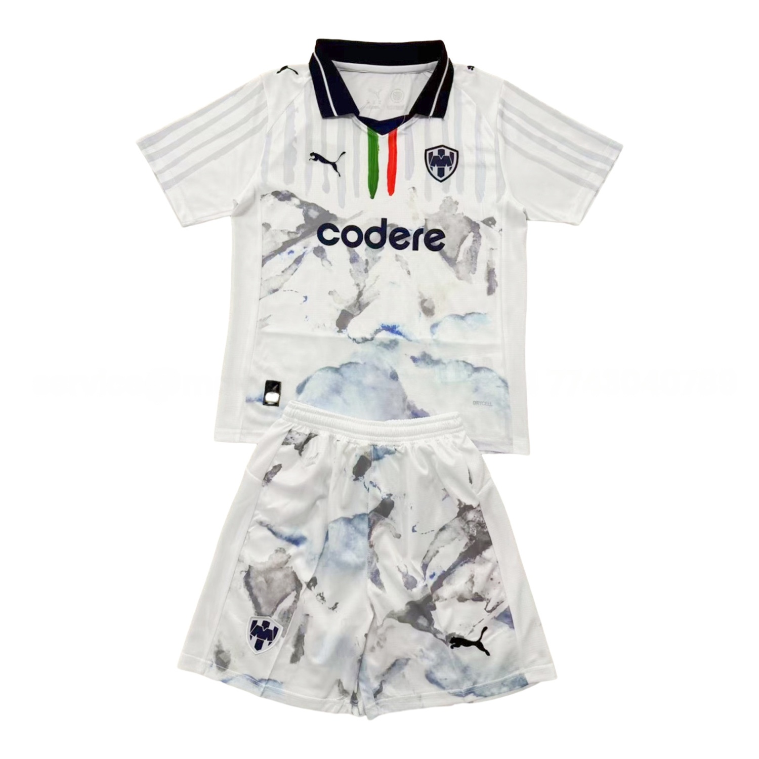 Rayados Monterrey 25-26 Club World Cup Away White Men's Adult Jersey Set - Fans Version - ManixJersey