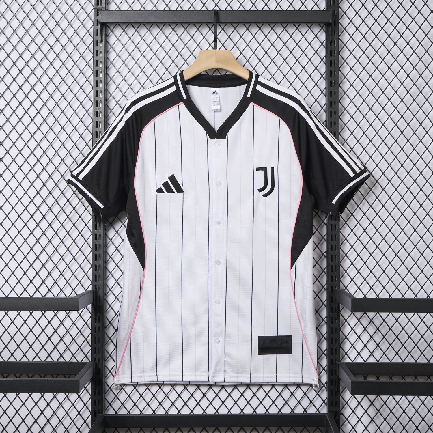 Juventus 25-26 White Baseball Jersey with Black Stripes - ManixJersey