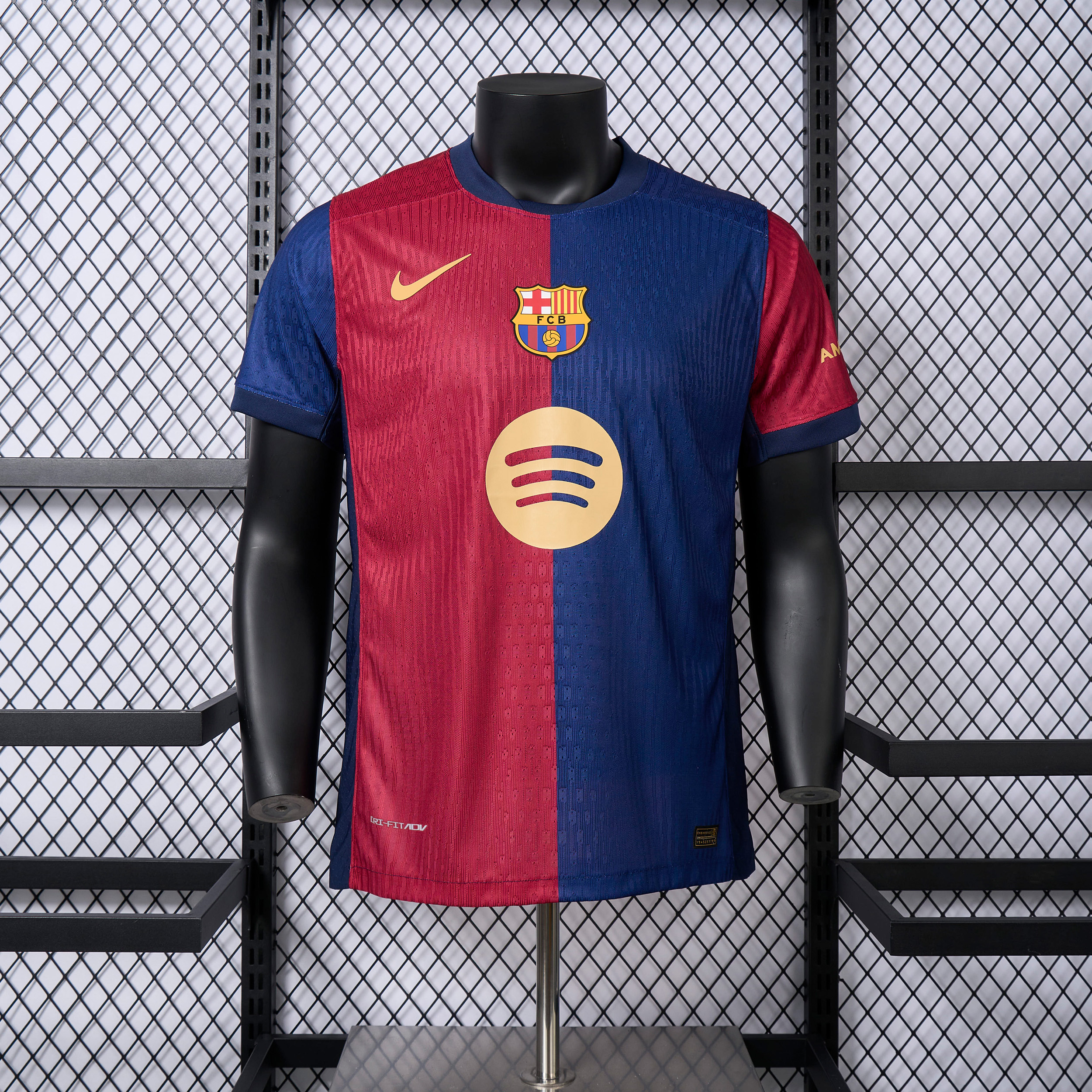 Barcelona 24-25 Home Stadium Jersey with Big Logo - Player Version - ManixJersey