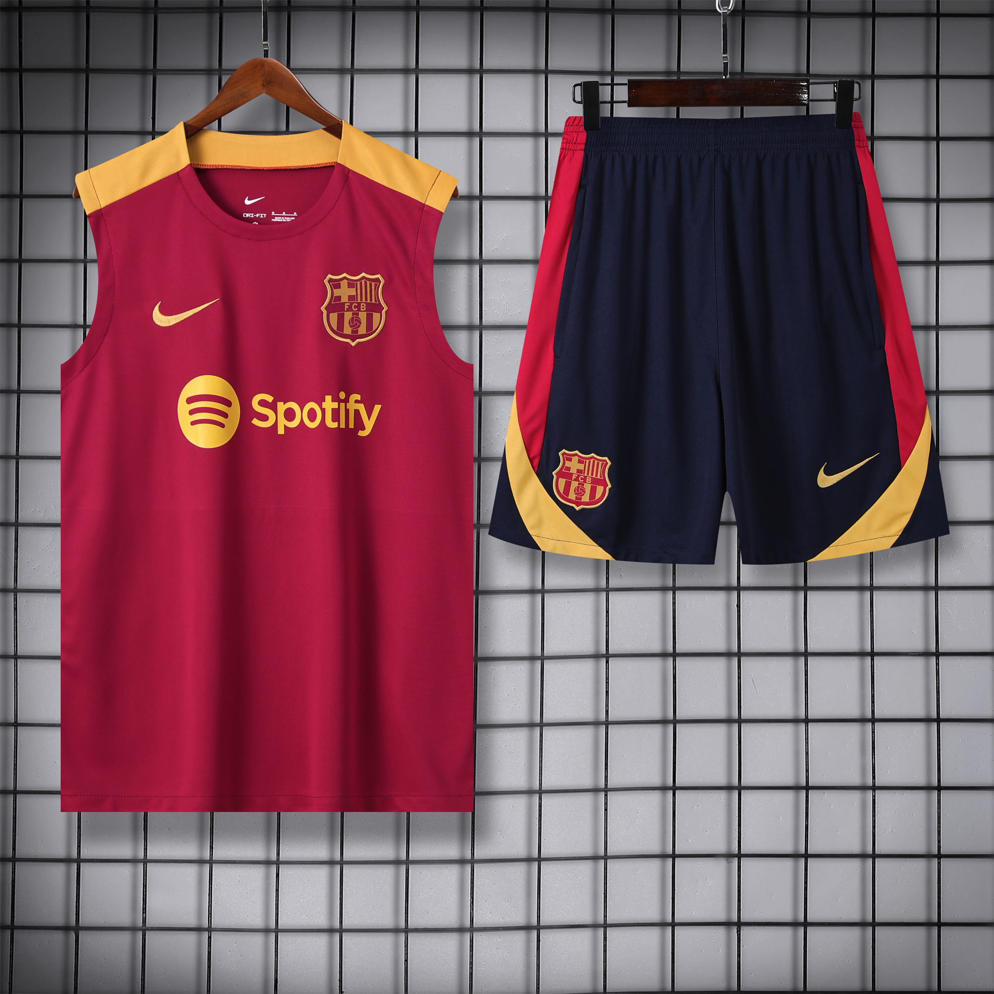 Barcelona 24-25 Training Vest Suit - Red - ManixJersey