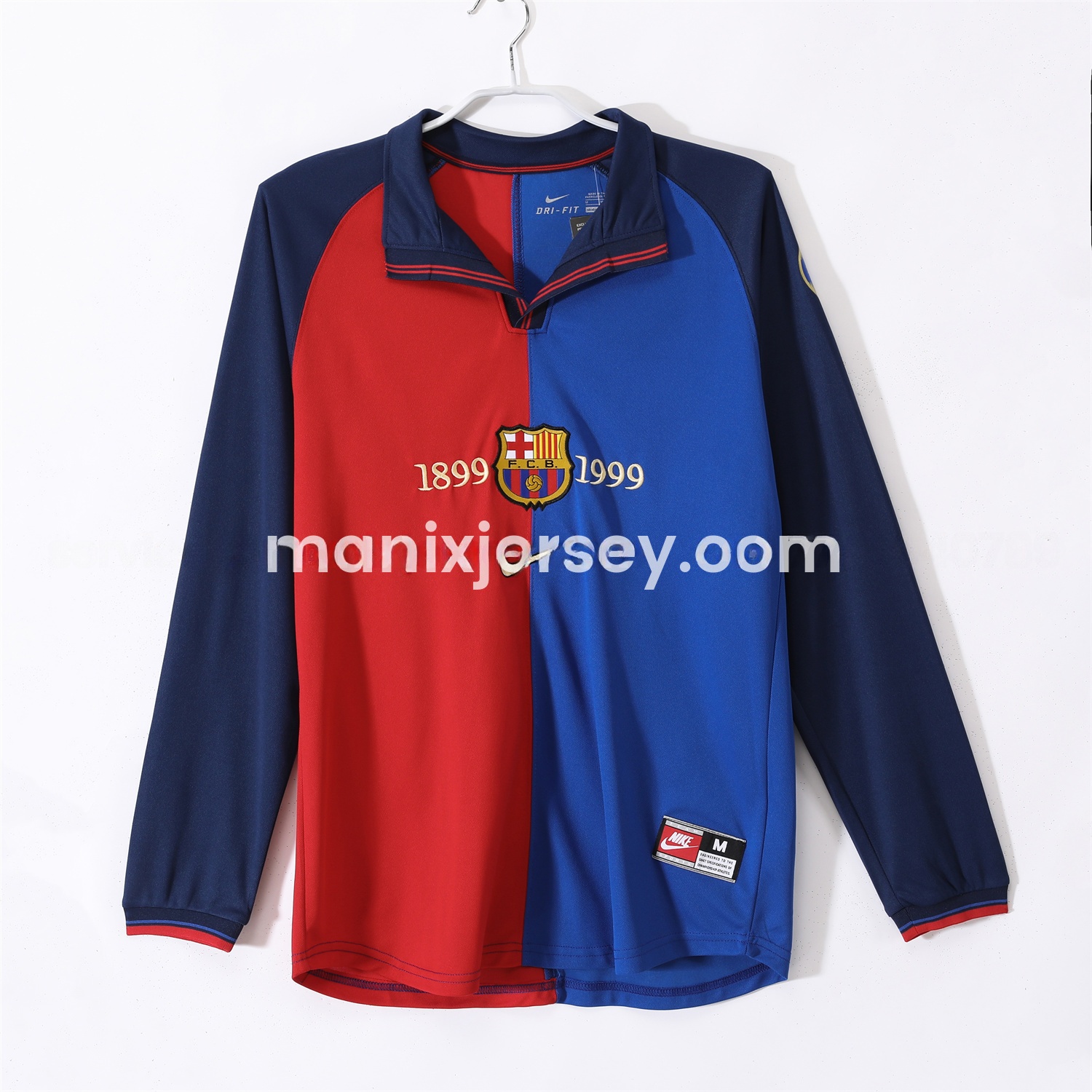 Retro Barcelona 99-00 Home Long Sleeves Jersey - ManixJersey