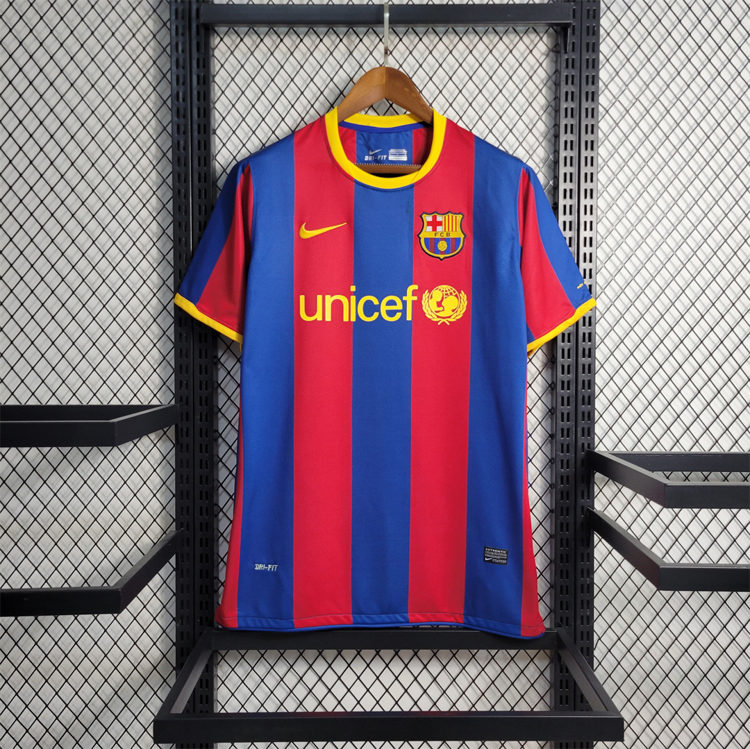 Retro Barcelona 10-11 Home Stadium Jersey - ManixJersey