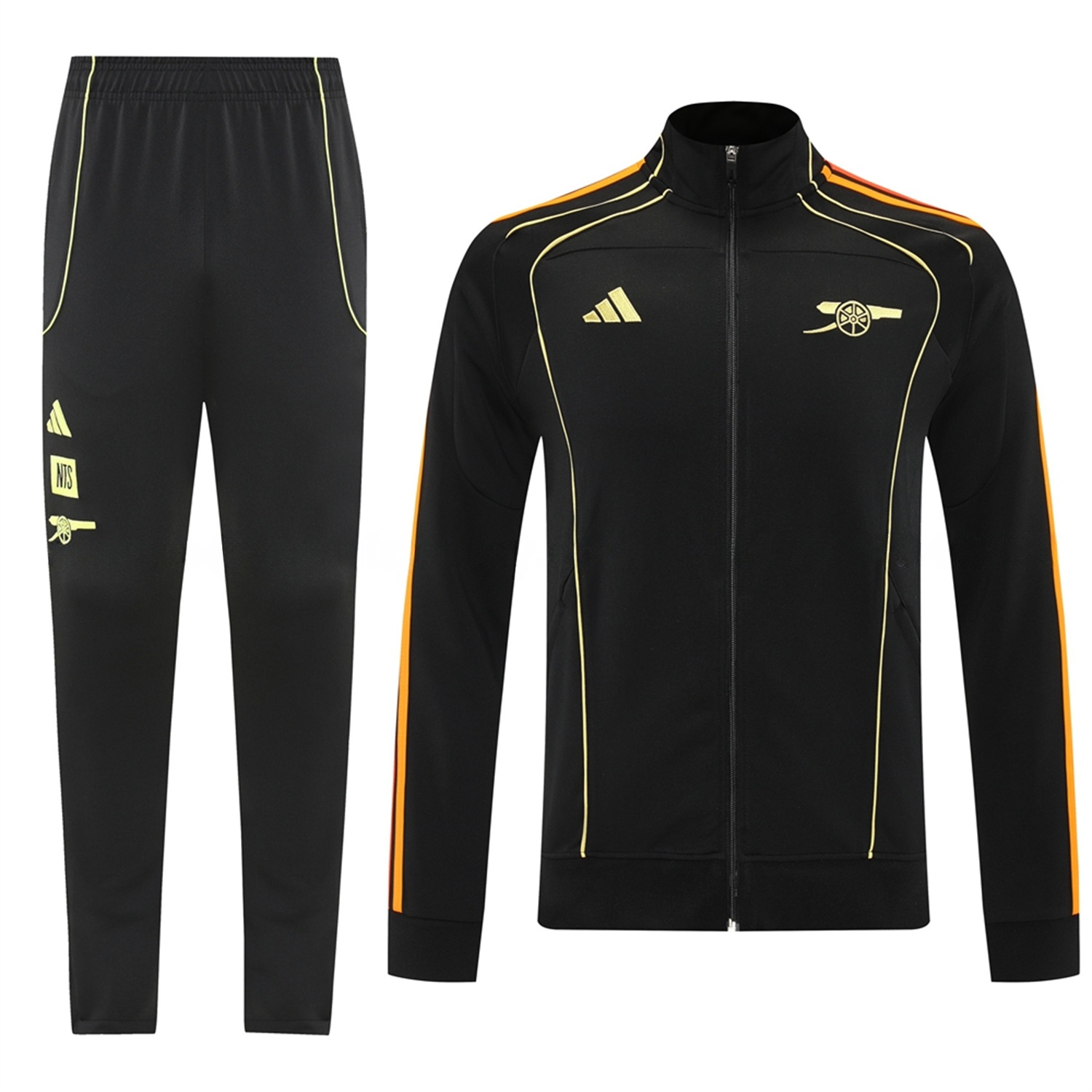 Arsenal 25-26 NTS Urban Purist Jacket Training Tracksuit - Black Throwback Jackets & Pants - ManixJersey