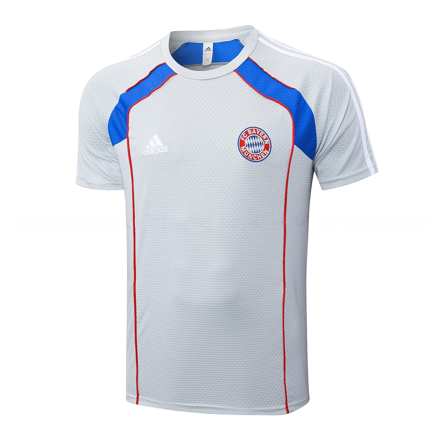 Bayern Munich 25-26 Short-Sleeve Training Set - Grey Throwback Top & Shorts - ManixJersey