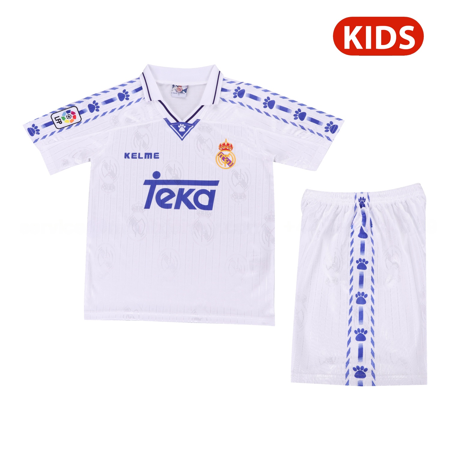Retro Real Madrid 96-97 Home Kids Kit - ManixJersey