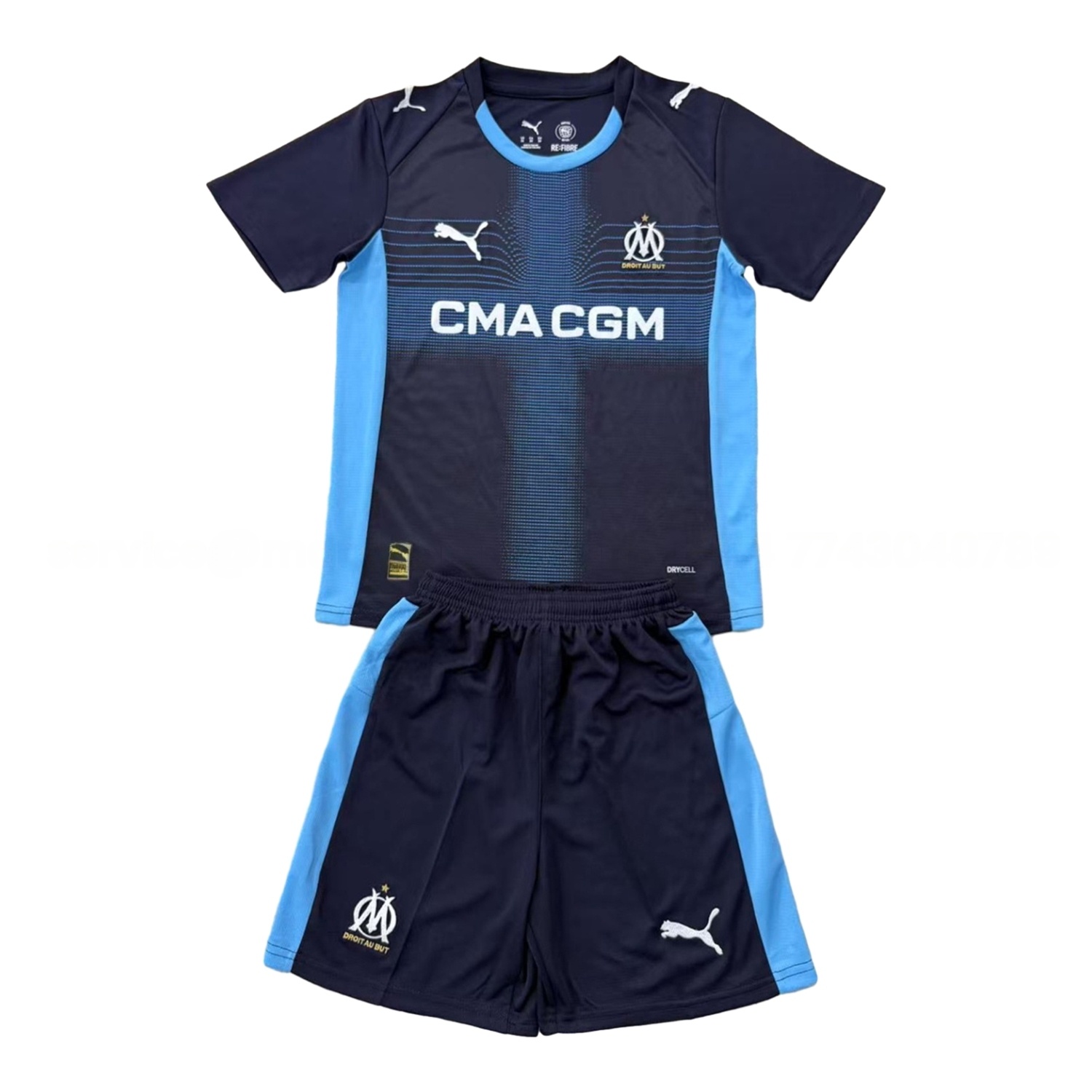 Marseille 25-26 Away Men's Adult Jersey Set - Fans Version - ManixJersey