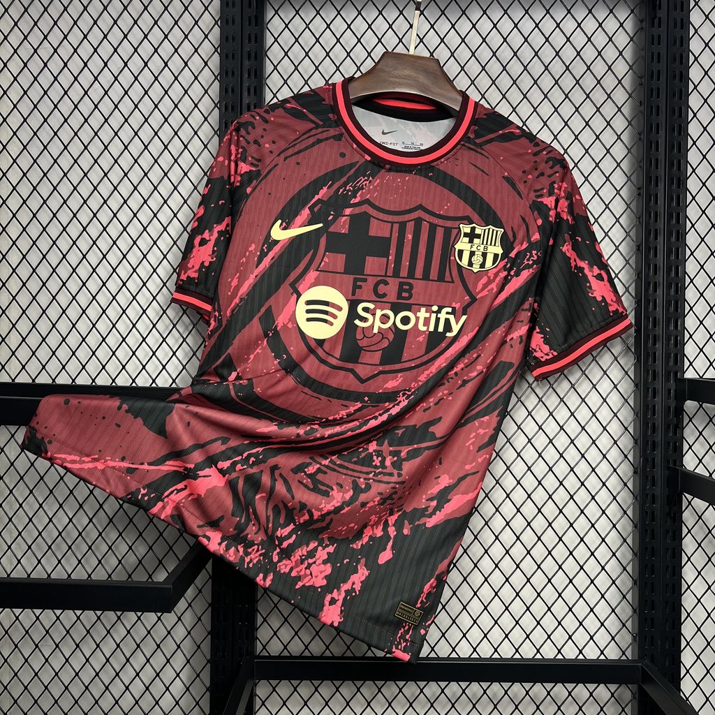 Barcelona 24-25 Red Crest Special Edition Jersey - Fans Version - ManixJersey