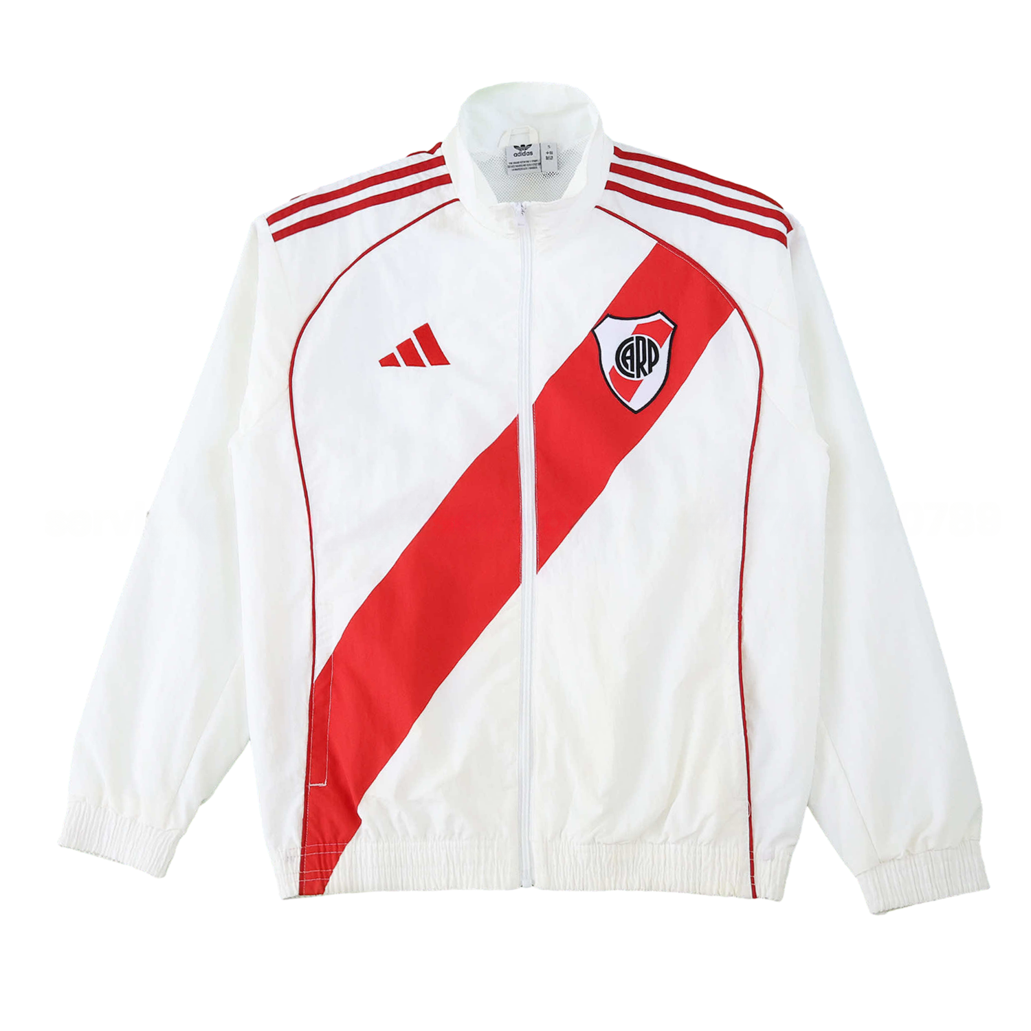 River Plate 25-26 Throwback Windbreaker Jacket - White - ManixJersey