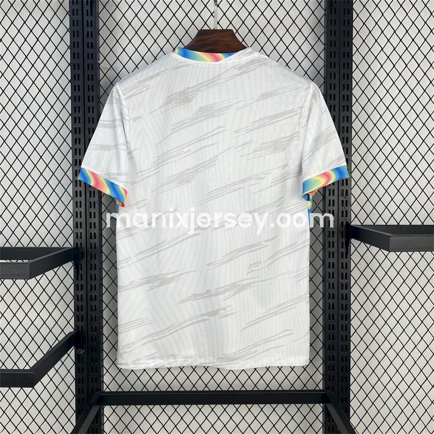 Barcelona 25-26 Colored Cuffs White Jersey - Fans Version - ManixJersey