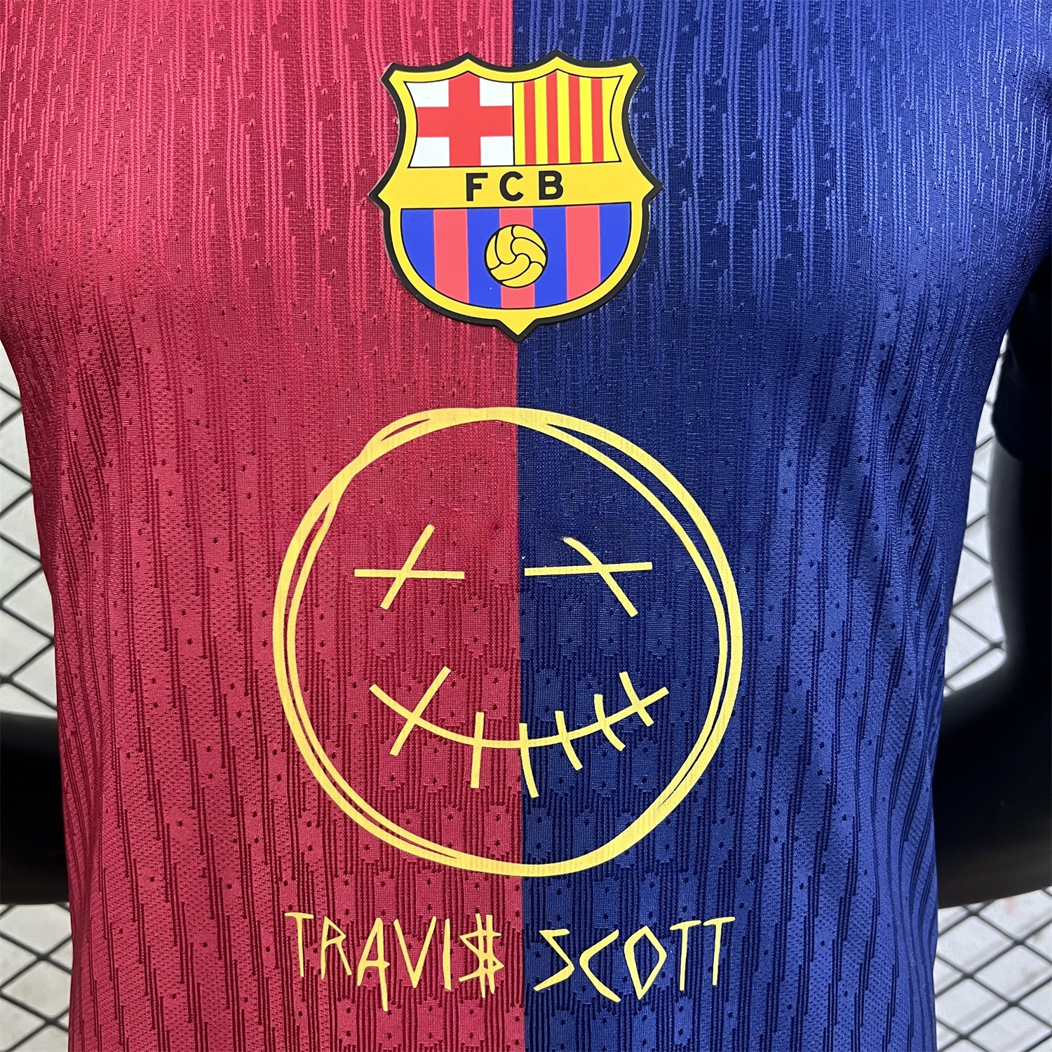 Barcelona x Travis Scott 24-25 Home Special Edition Jersey - Player Version - ManixJersey