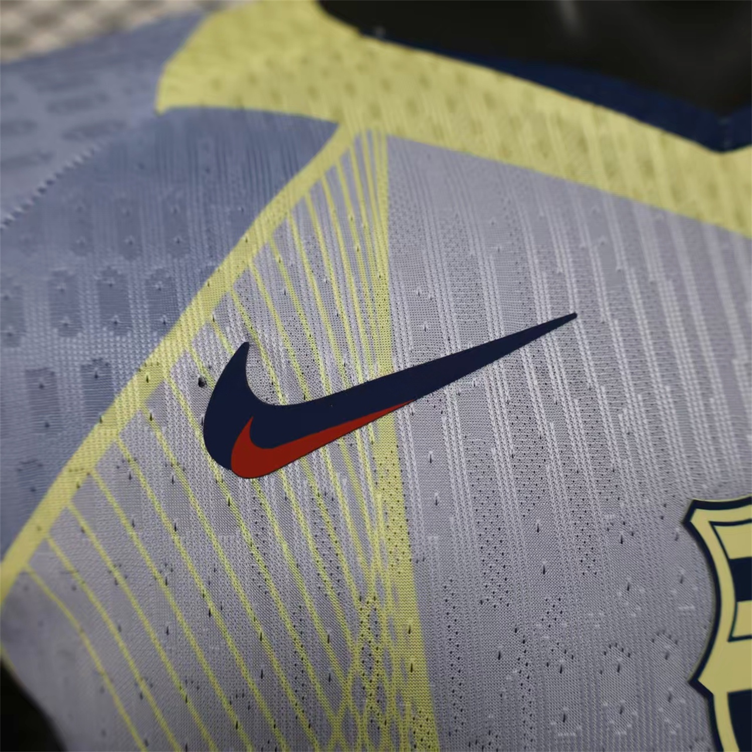 Barcelona 25-26 T90 Blue and White Gradient and Yellow Lines Special Jersey - Player Version - ManixJersey
