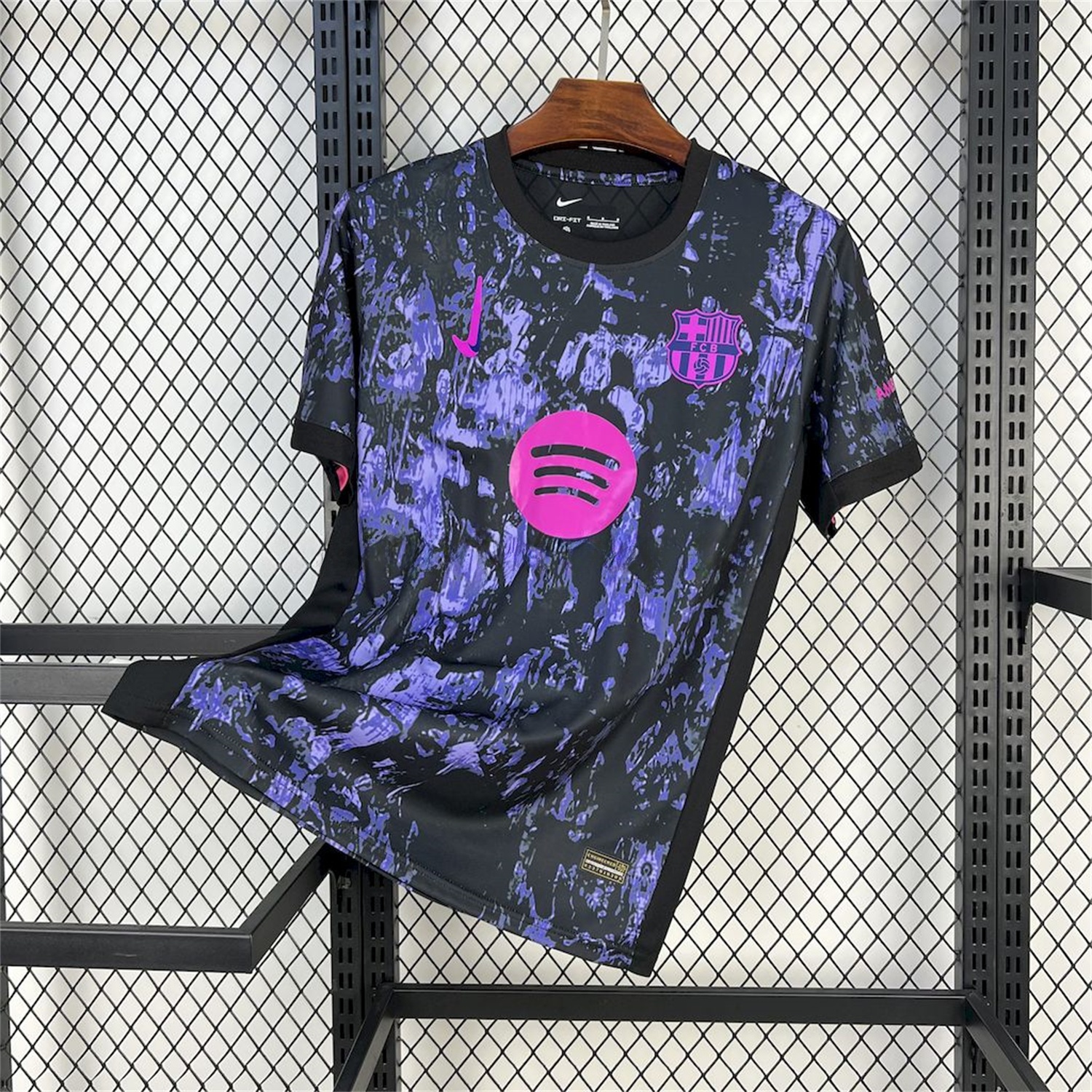 Barcelona 25-26 Purple Rock Pattern Jersey - Fans Version - ManixJersey