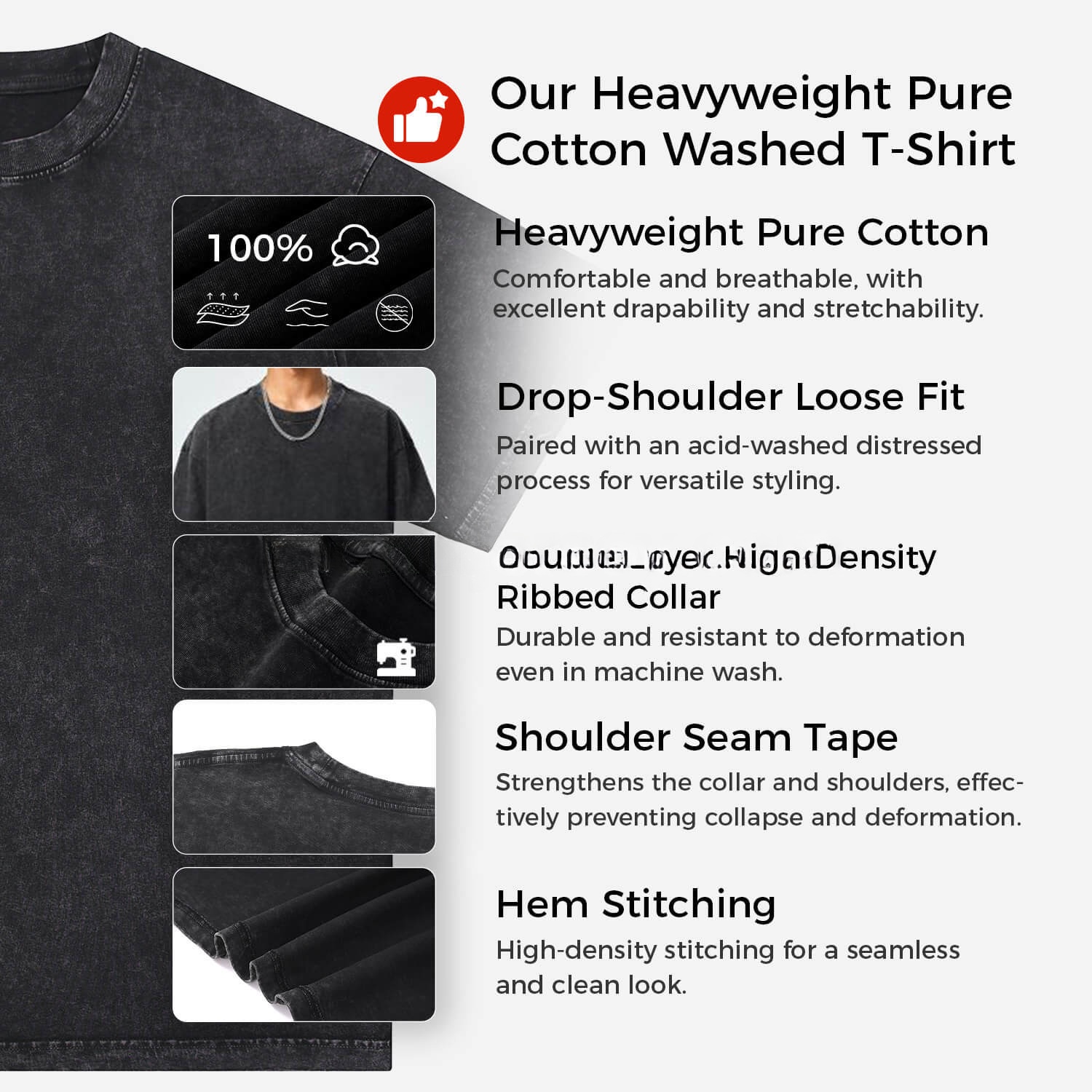 Dortmund Oversized Washed T-Shirt - ManixJersey