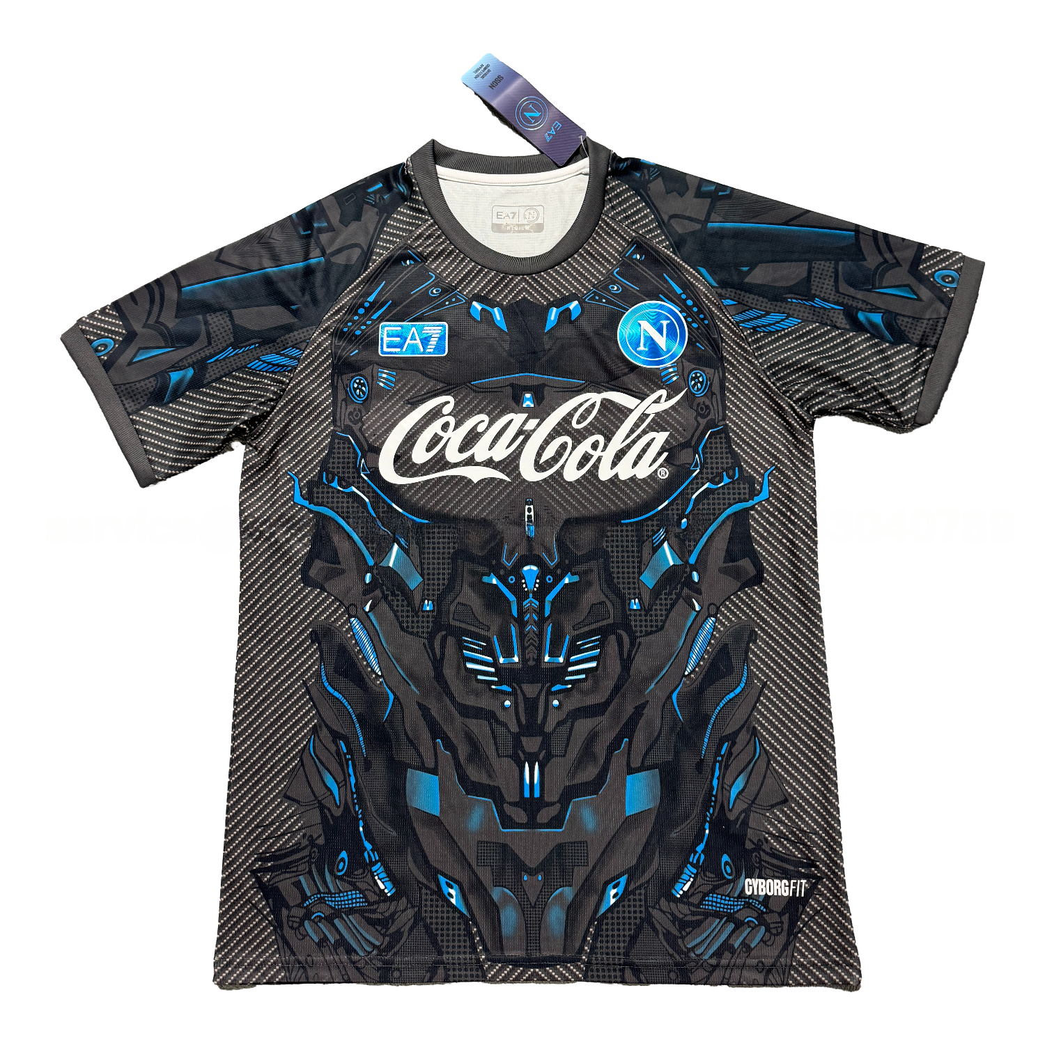 Napoli 25-26 Black Mecha Training Jersey - Fans Version - ManixJersey