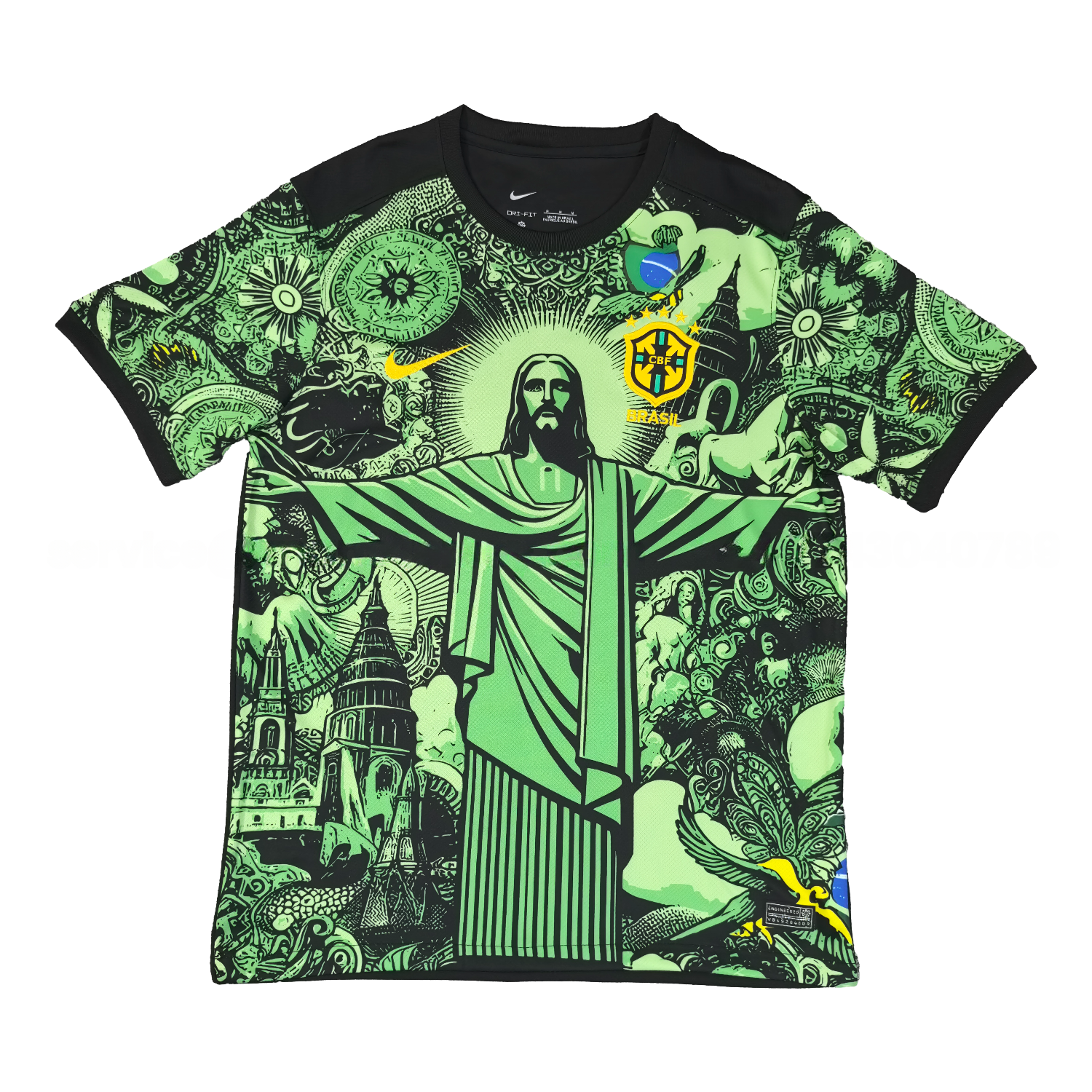 Brazil 25-26 Jesus Green Special Jersey - Fans Version - ManixJersey