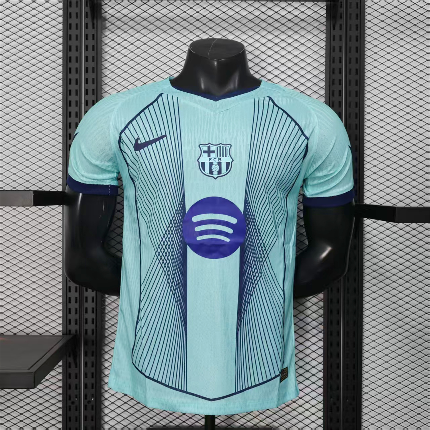 Barcelona 25-26 T90 Cyan Special Jersey - Player Version - ManixJersey