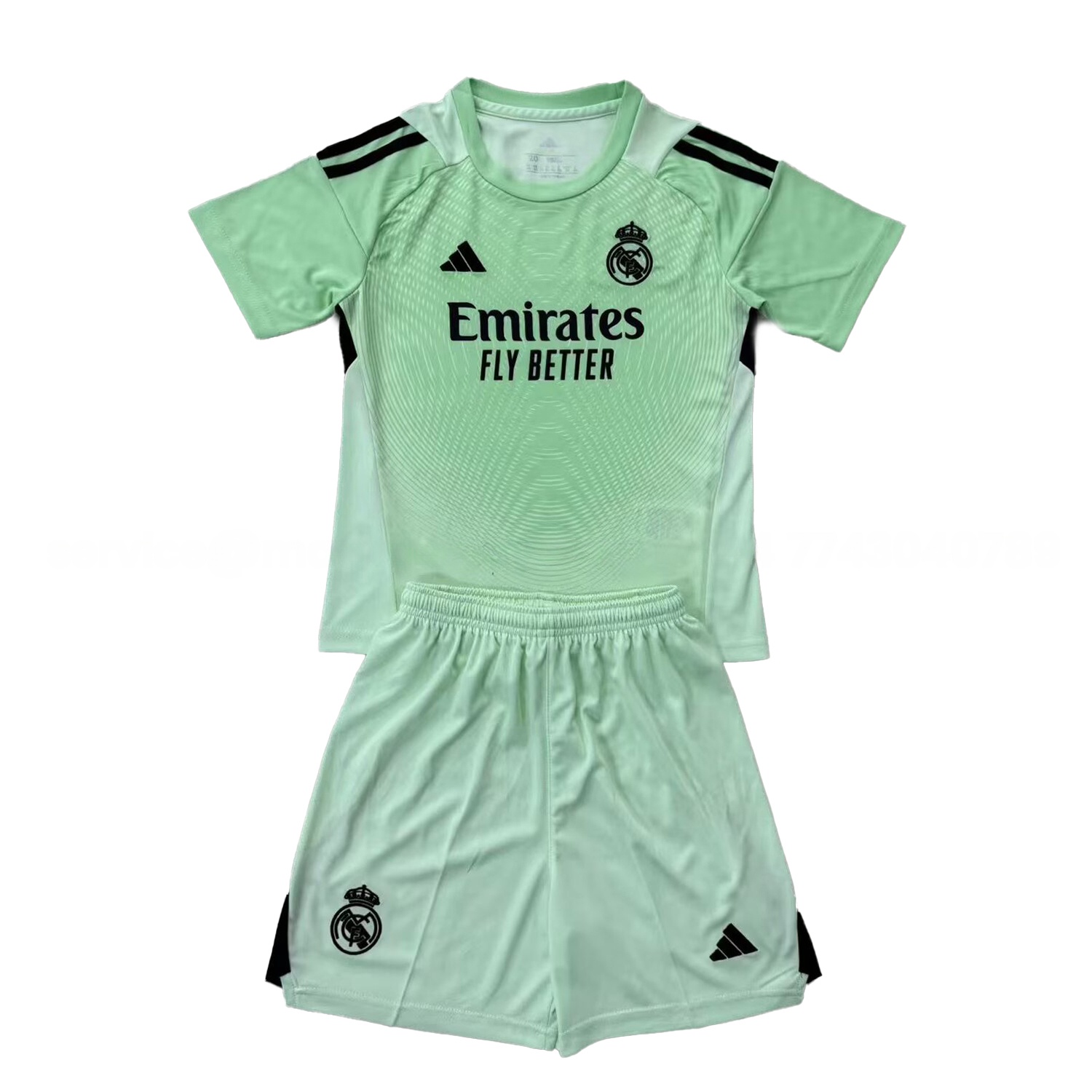 Real Madrid 25-26 Goalkeeper Light Green Men's Adult Jersey Set - Fans Version - ManixJersey