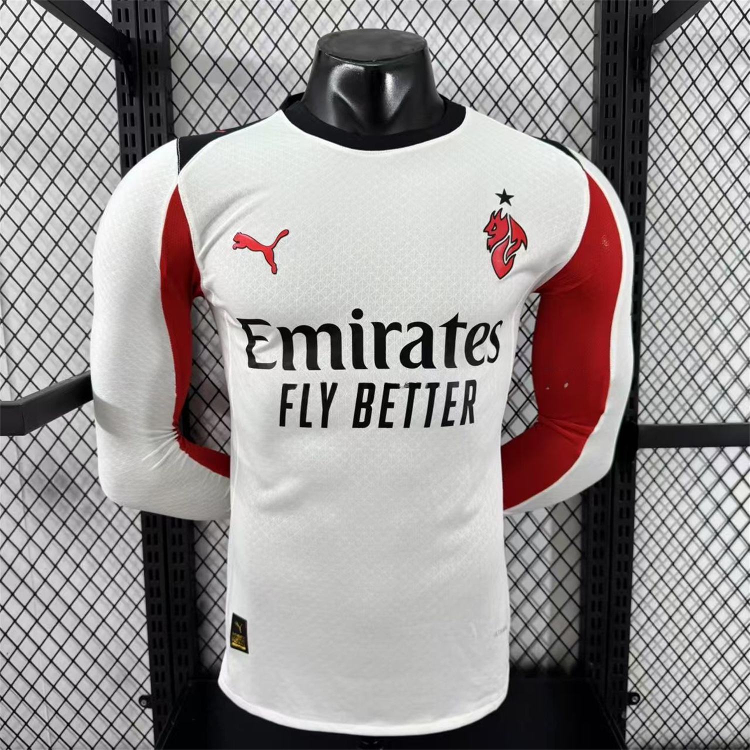 AC Milan 25-26 Away White Long Sleeves Jersey - Player Version - ManixJersey