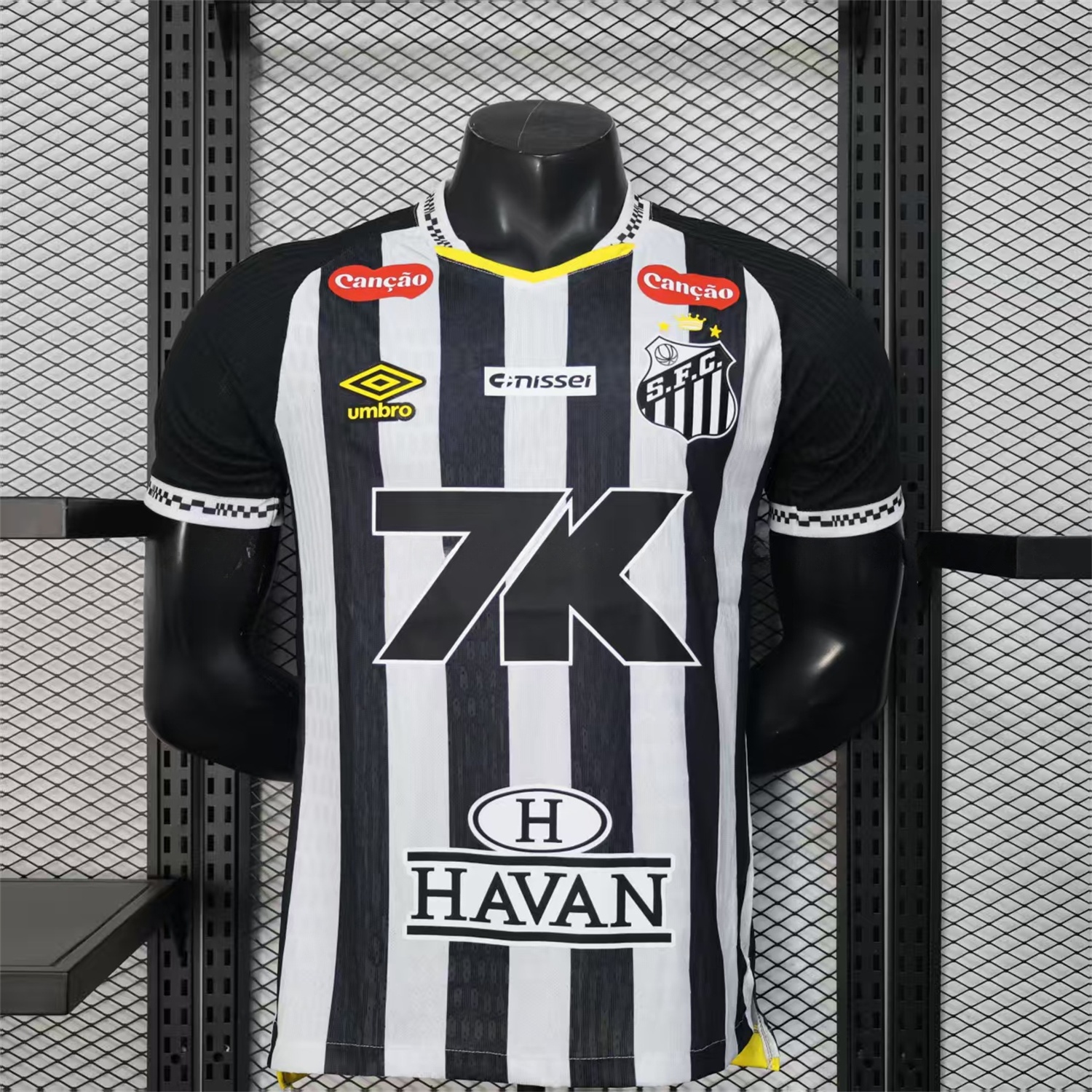 Santos 25-26 Away Jersey with Sponsors - Player Version - ManixJersey