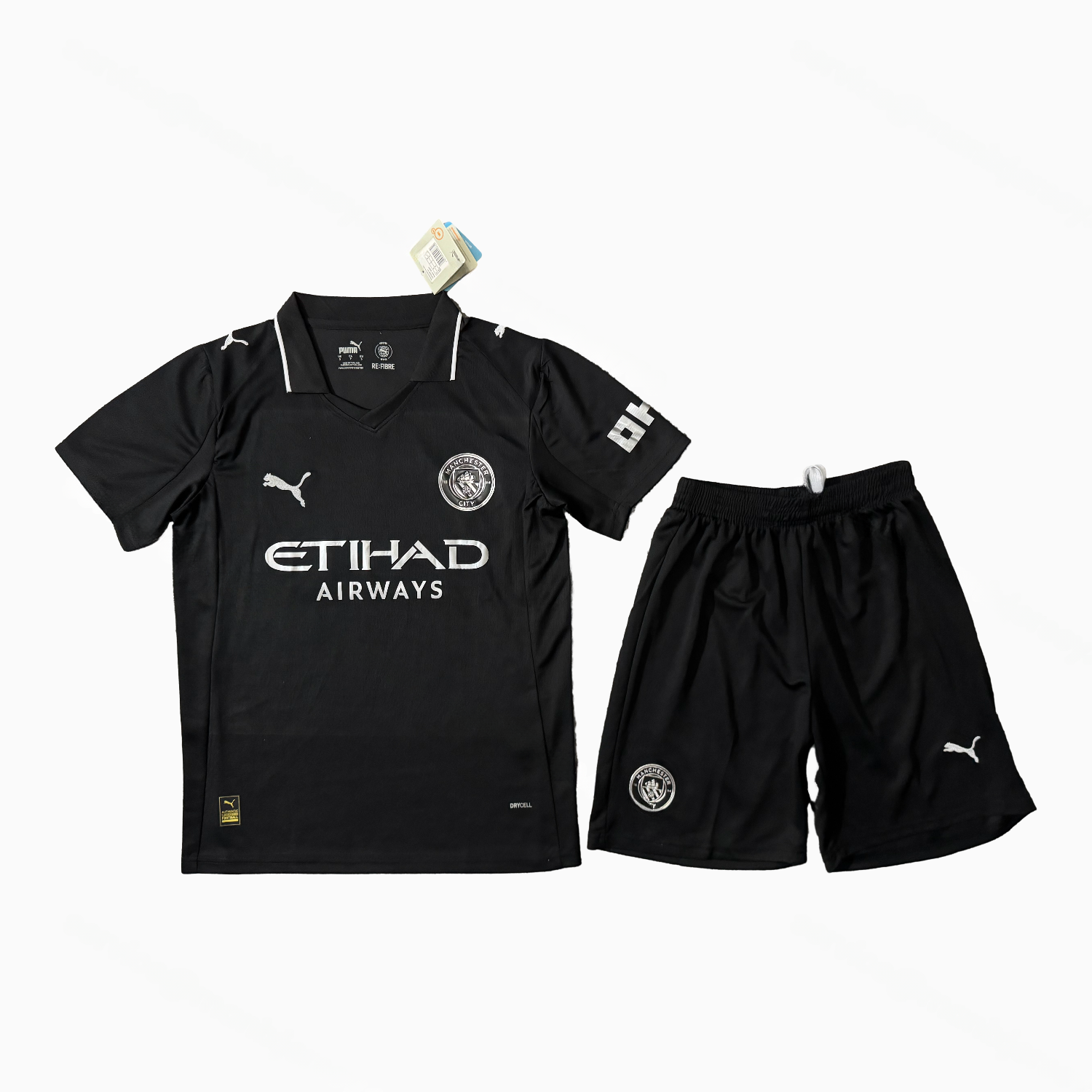 Manchester City 25-26 Away Black Men's Adult Jersey Set - Fans Version - ManixJersey