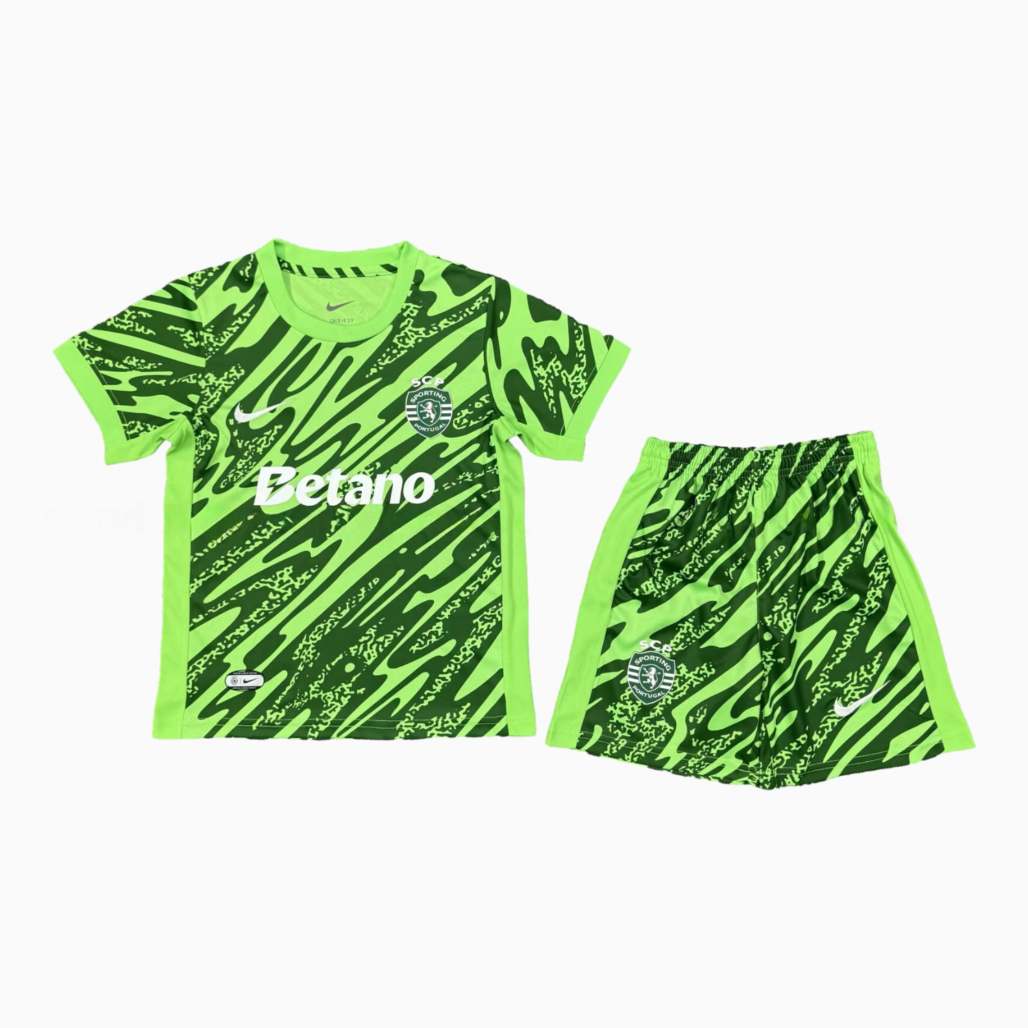 Sporting CP 25-26 Green Goalkeeper Men's Adult Jersey Set - Fans Version - ManixJersey