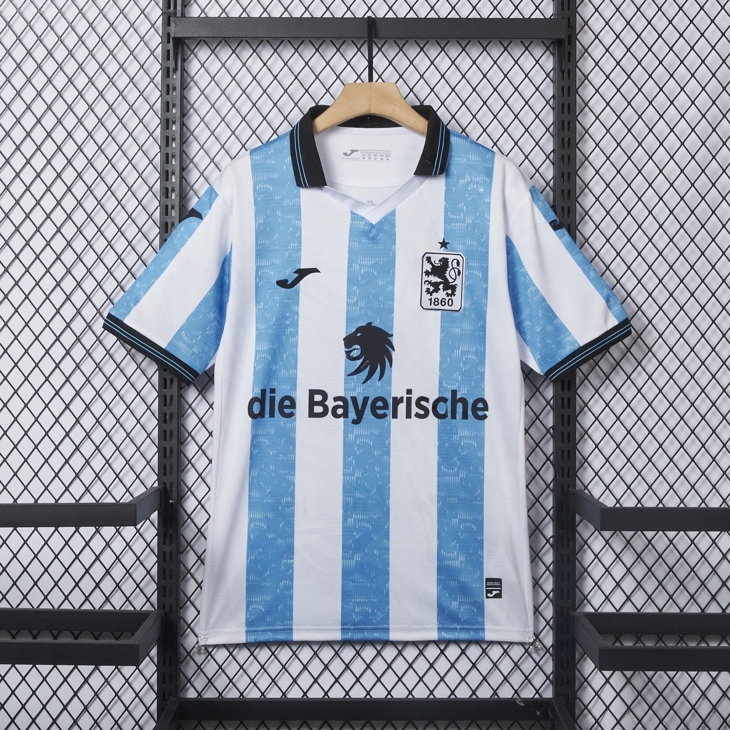 TSV 1860 München Munich 25-26 Blue And White Stripes Home Jersey - Fans Version - ManixJersey