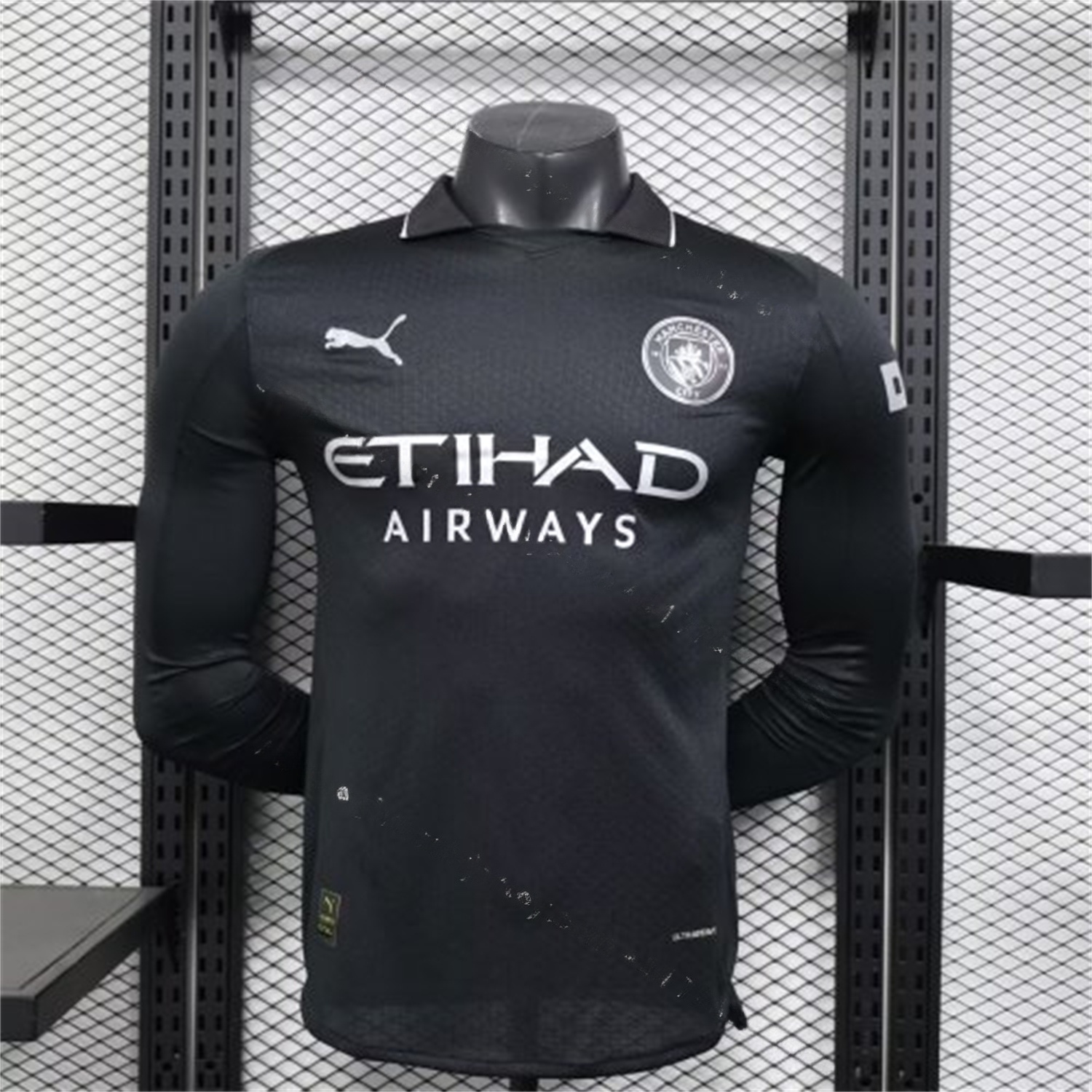 Manchester City 25-26 Away Black Long Sleeves Jersey - Player Version - ManixJersey