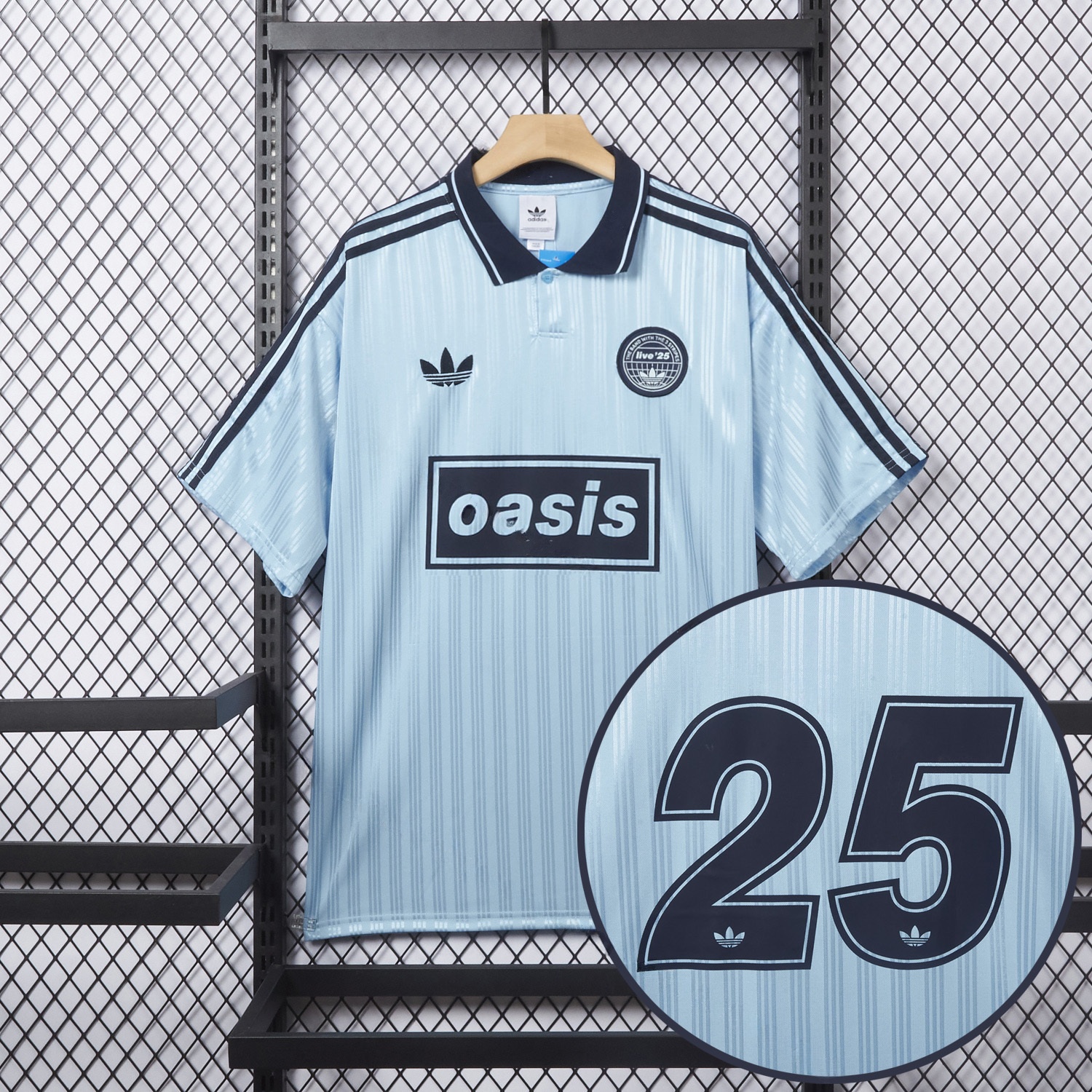 Bohemian 25-26 Oasis Originals Tour Light Blue Jersey With Number 25 - Fans Version - ManixJersey