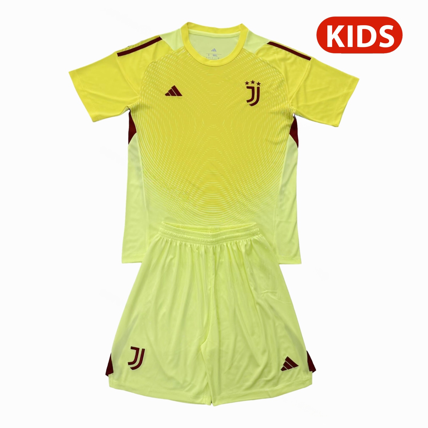 Juventus 25-26 Yellow Goalkeeper Kids Kit - ManixJersey