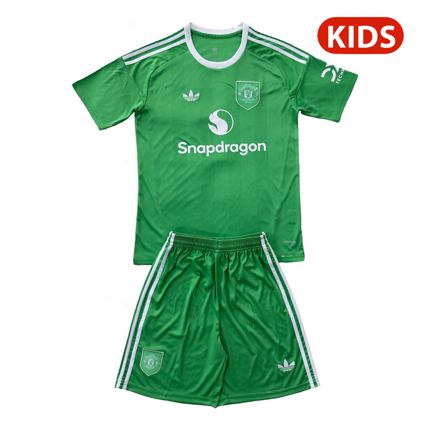 Manchester United 25-26 Green Goalkeeper Kids Kit - ManixJersey