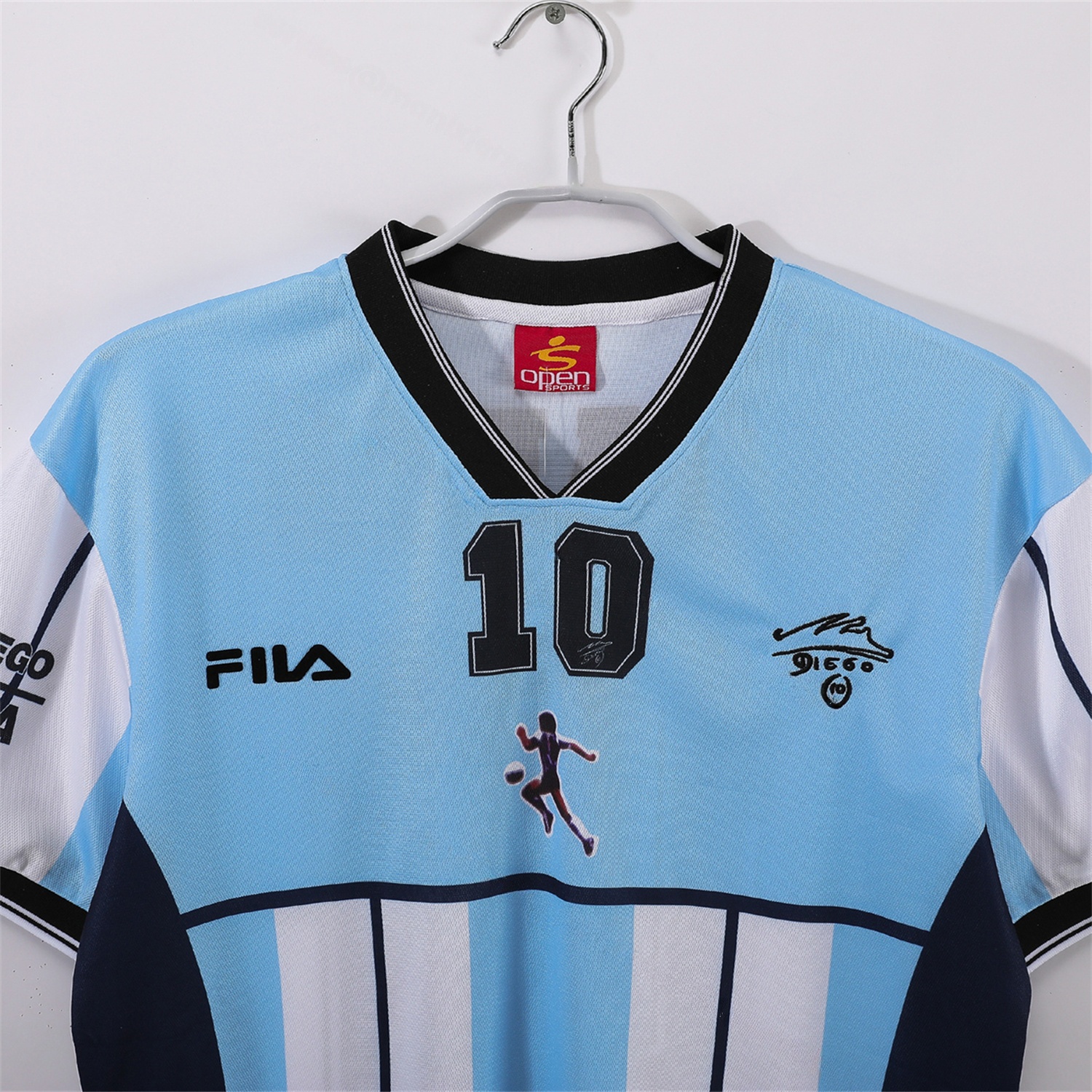 Retro Argentina 2001 Home Maradona Commemorative Jersey - ManixJersey