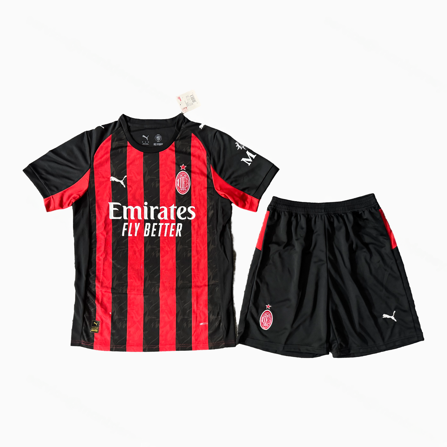AC Milan 25-26 Home Men's Adult Jersey Set - Fans Version - ManixJersey